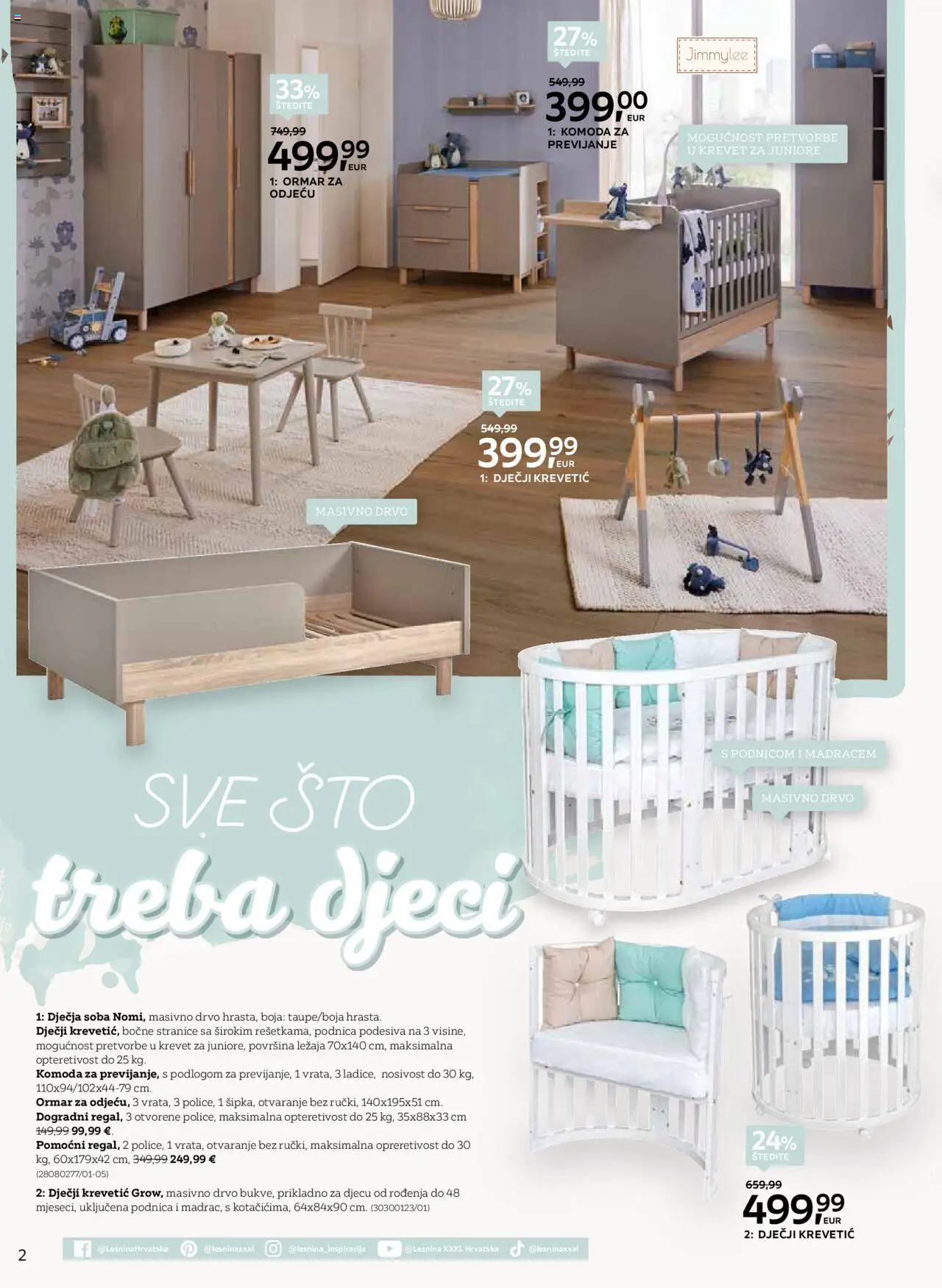 Lesnina katalog | vrijedi od 30.09.2025 | Stranica: 2 | Proizvodi: Krevet, Ormar, Komoda