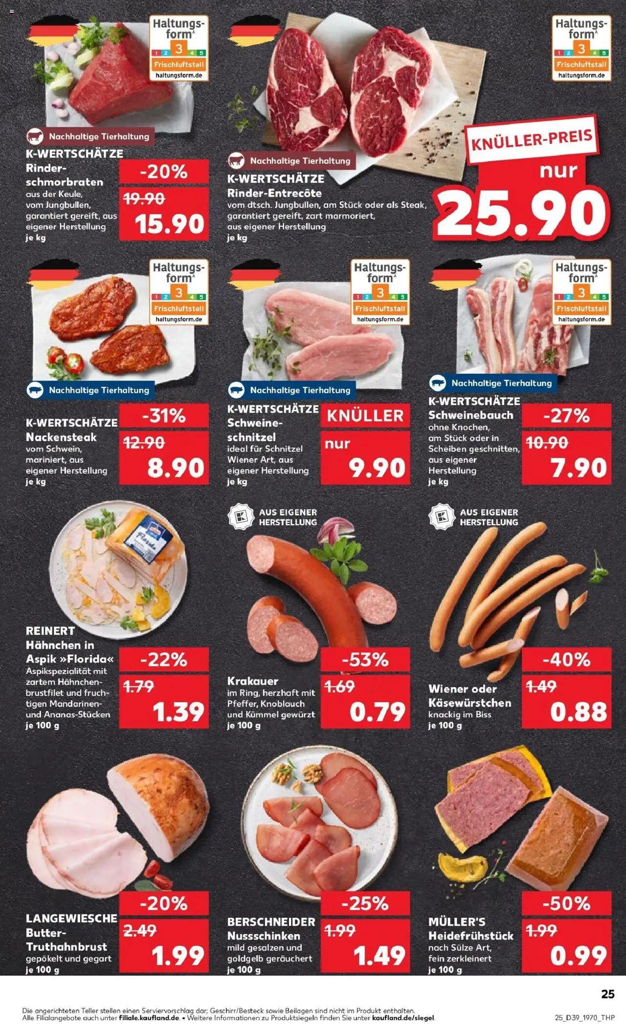 Kaufland prospekt Monheim Am Rhein	 – gültig ab 28.09.2025 | Seite: 25 | Produkte: Hahnchen, Butter, Schnitzel, Knoblauch