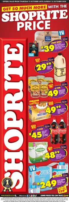 Shoprite specials catalogue – valid from 09.10.2025