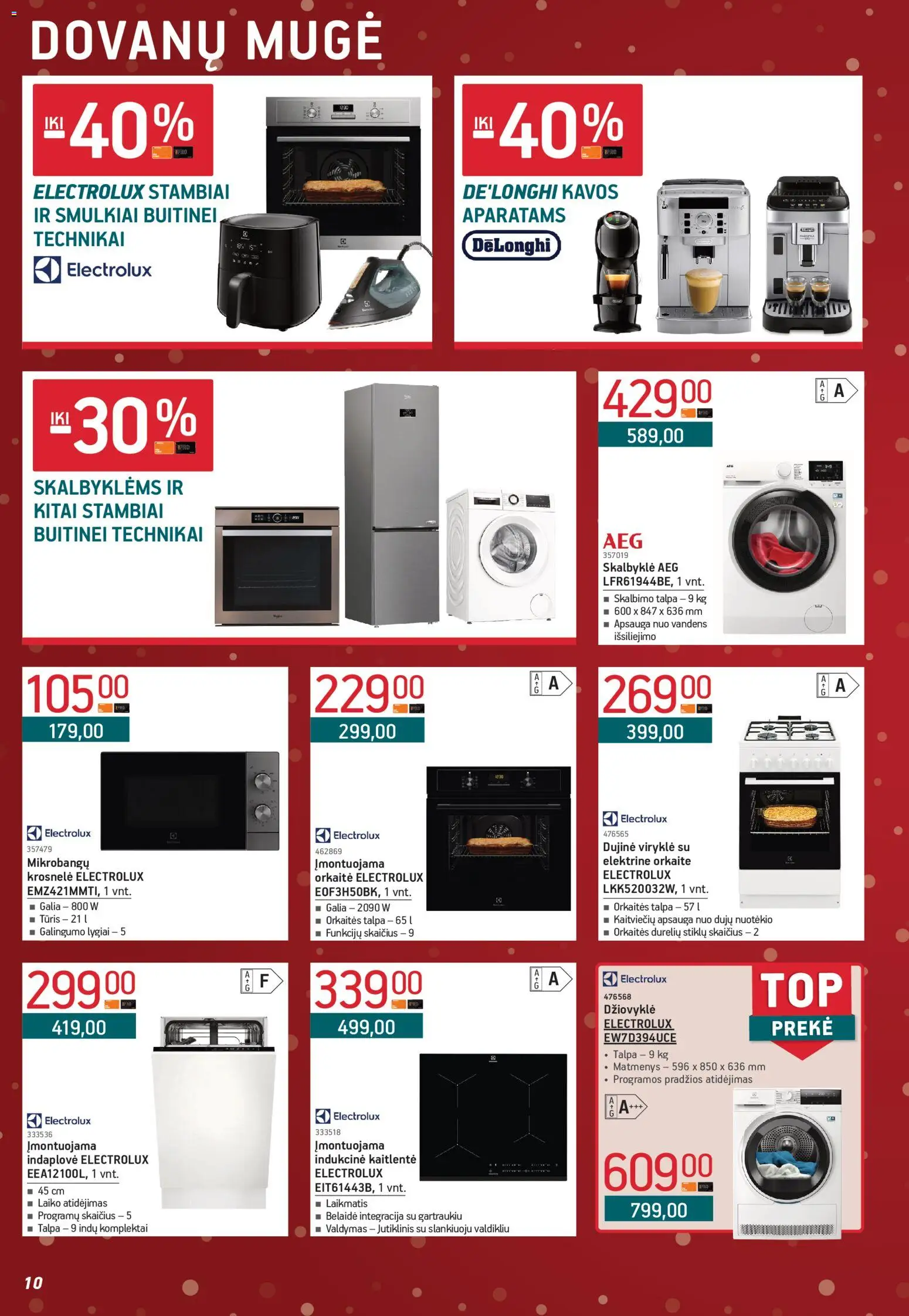 ERMITAŽAS akcijos nuo 01.12.2025 | Puslapis: 10 | Prekių: Džiovyklė, Orkaitė, Kaitlentė, Indaplovė