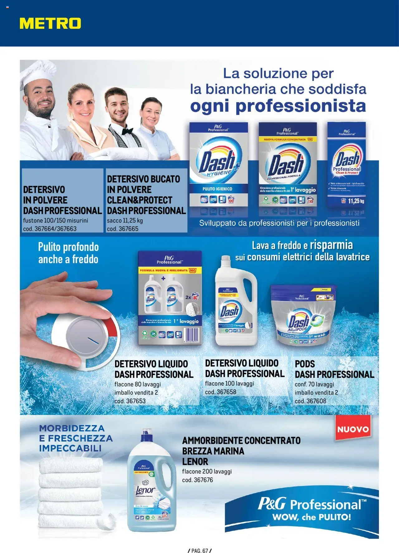 Volantino Metro del 26.09.2024 | Pagina: 67 | Prodotti: Detersivo in polvere, Ammorbidente, Lavatrice, Metro