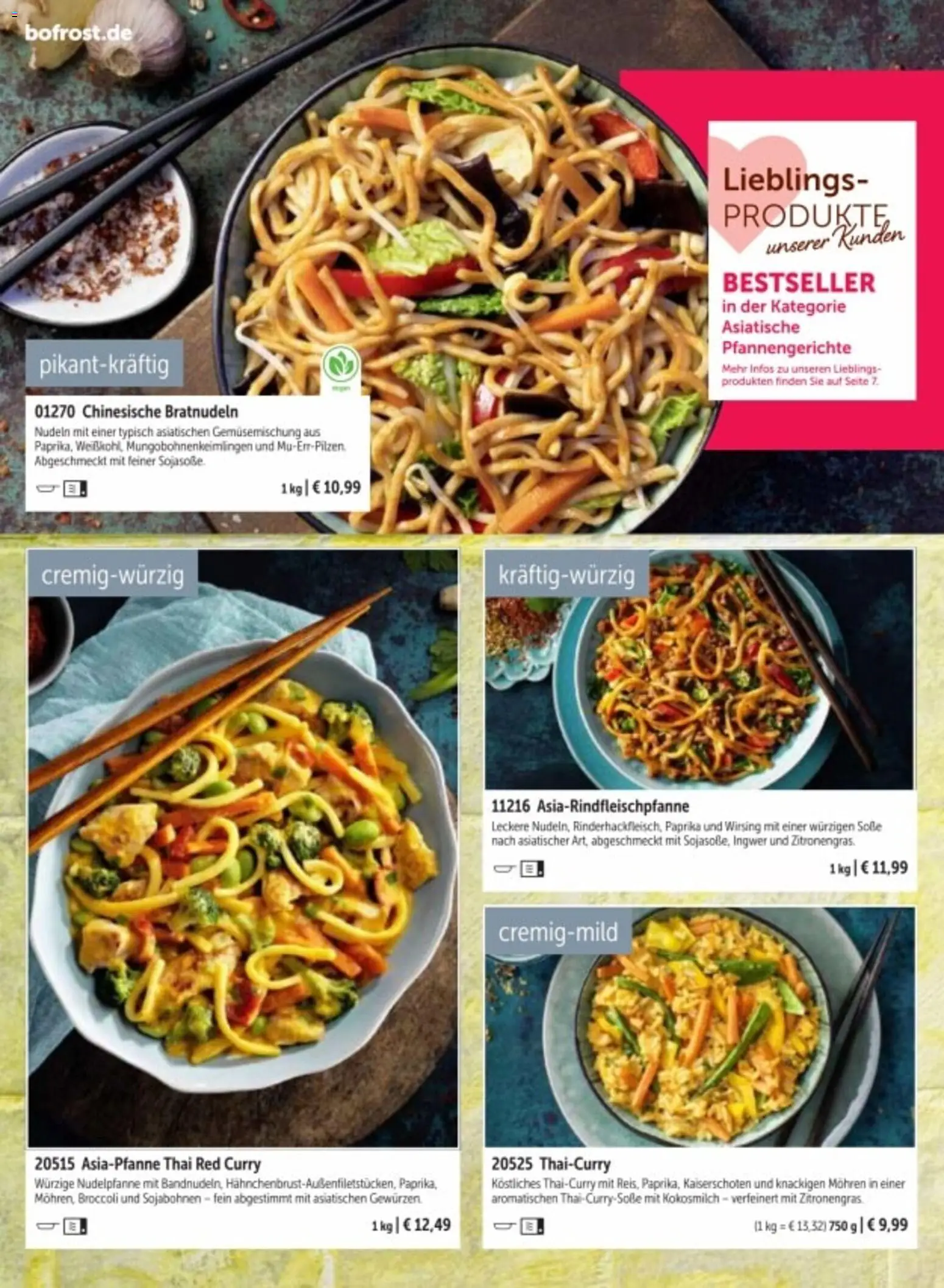 Bofrost Katalog – gültig ab 06.03.2026 | Seite: 102 | Produkte: Mohren, Paprika, Nudeln