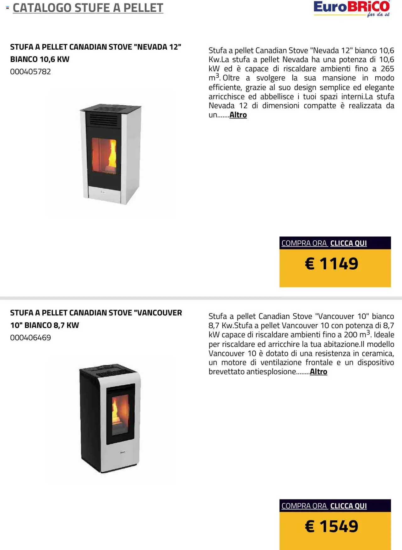Volantino Eurobrico del 23.07.2025 | Pagina: 28 | Prodotti: Pellet, Stufa a pellet, Stufa