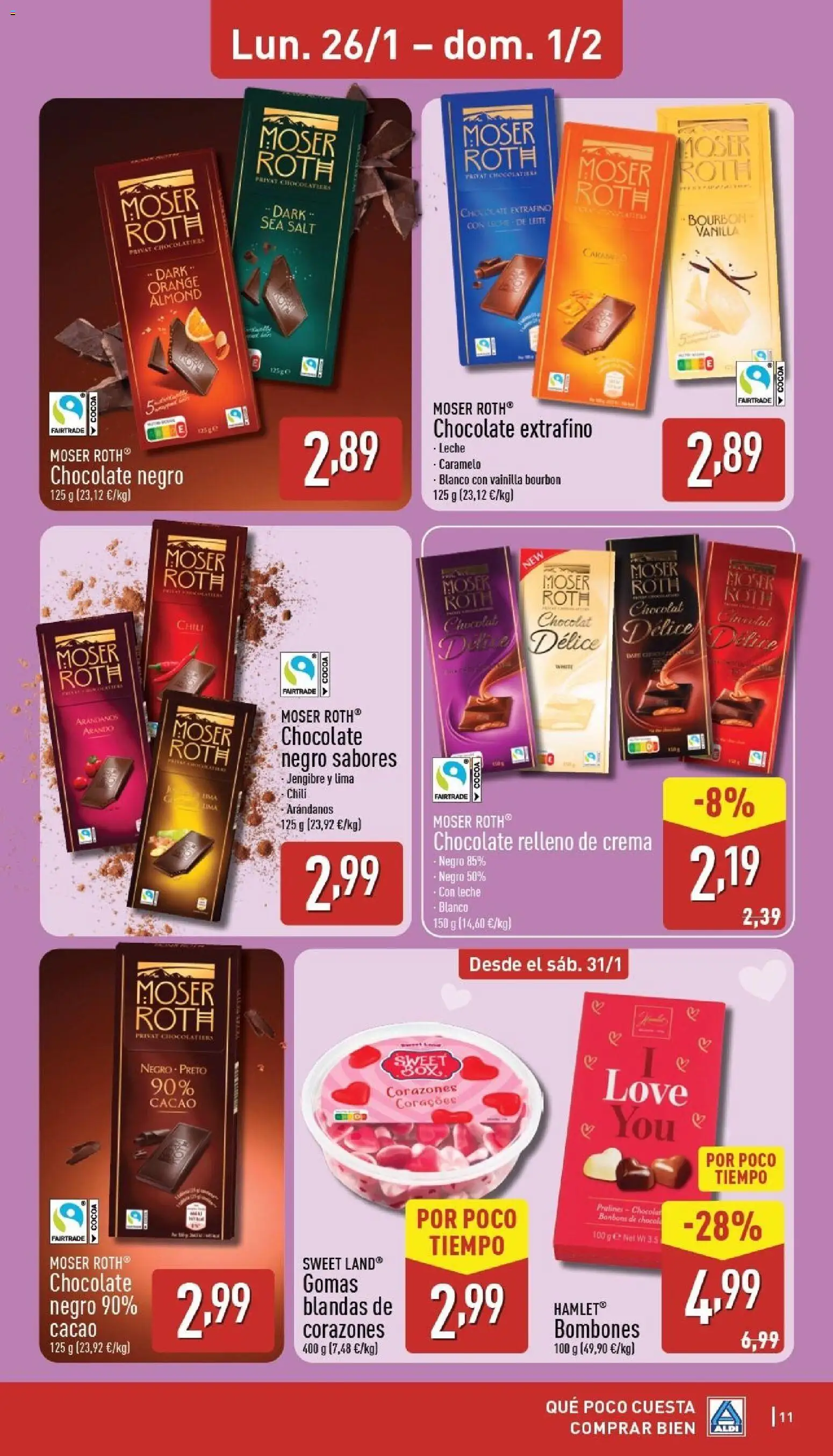Aldi folleto Península │ válido desde el 26.01.2026 | Página: 11 | Productos: Lima, Chocolate, Crema, Φρυγανιές σικάλεως