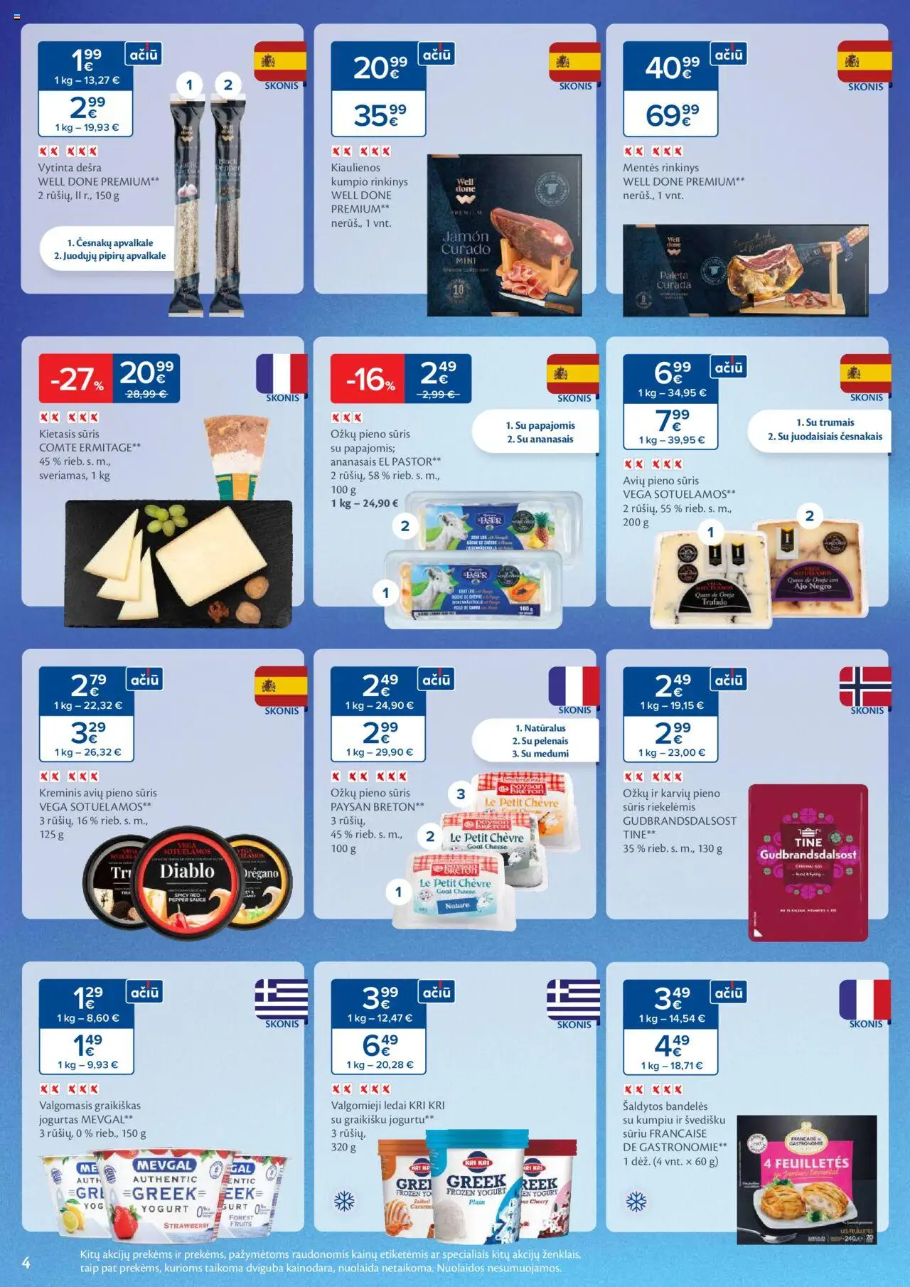 MAXIMA leidinys│galioja nuo 19.08.2025 | Puslapis: 4 | Prekių: Kiaulienos, Bandelės, Jogurtas, Valgomieji ledai