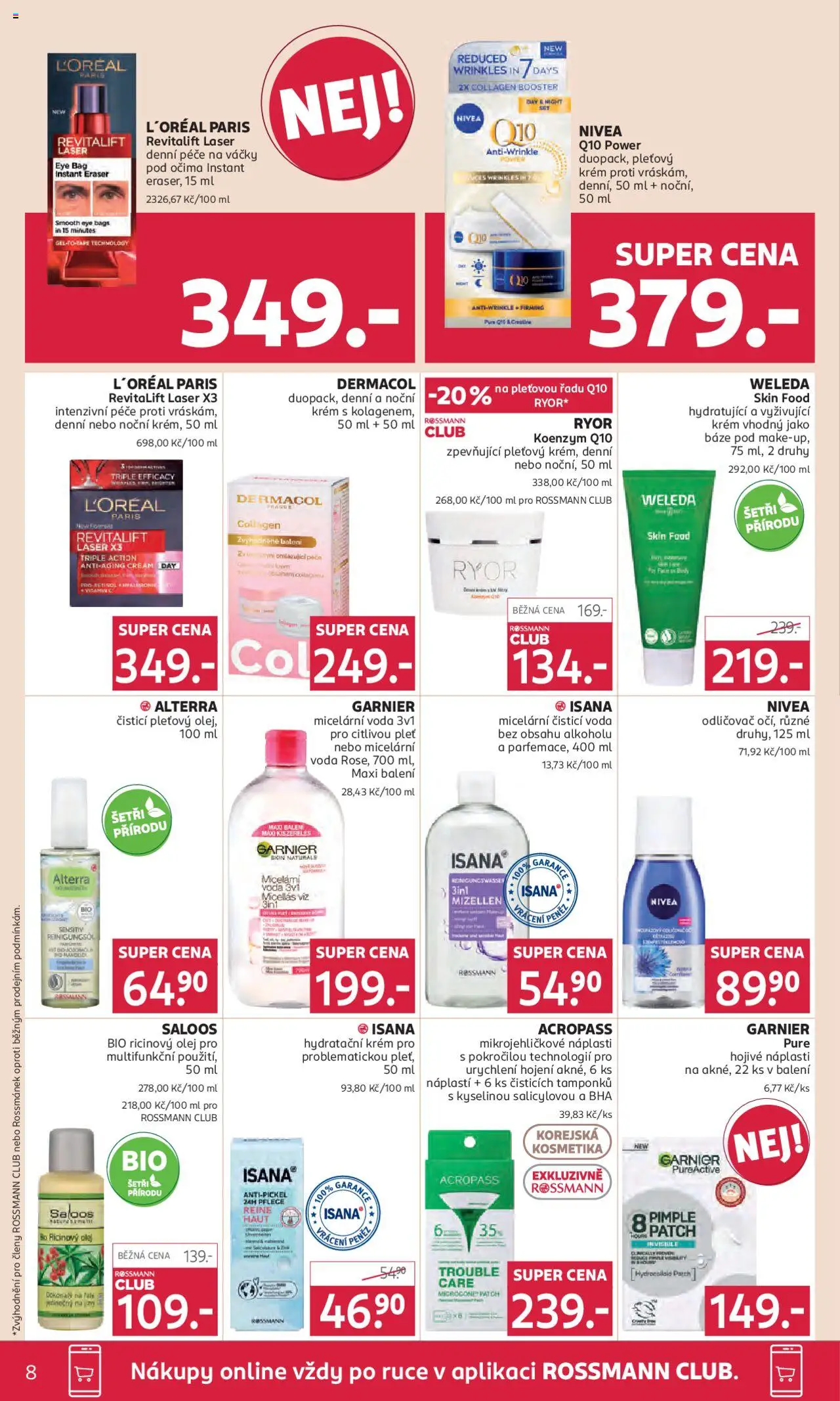 Rossmann leták od 10.09.2025 | Strana: 8 | Produkty: Nivea, Makeup, Weleda, Maso