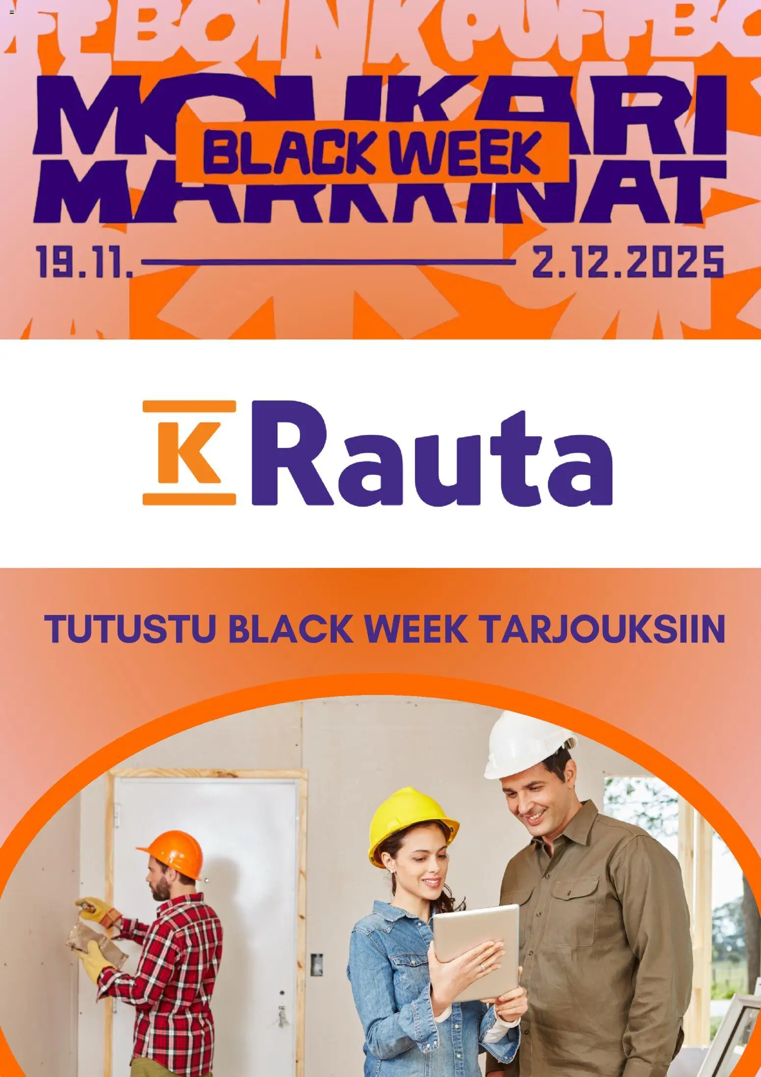 K-Rauta - Black Friday – voimassa 19.11.2025 alkaen | Sivu: 1
