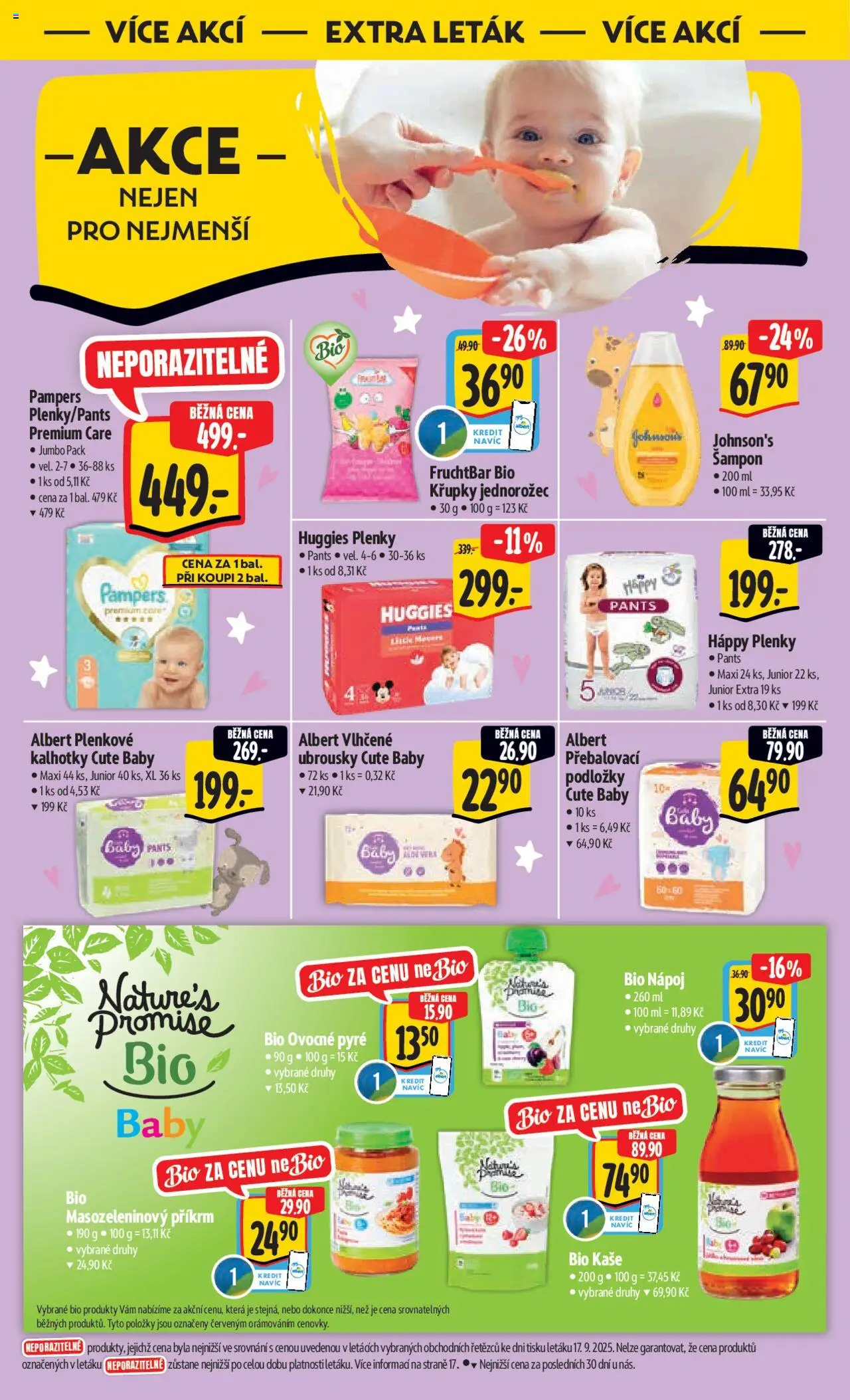 Albert leták - Hypermarket od 24.09.2025 | Strana: 43 | Produkty: Kalhotky, Pampers, Pants, Šampon