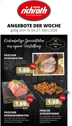 Rewe Prospekt Bergheim	 ab 15.03.2026 gültig