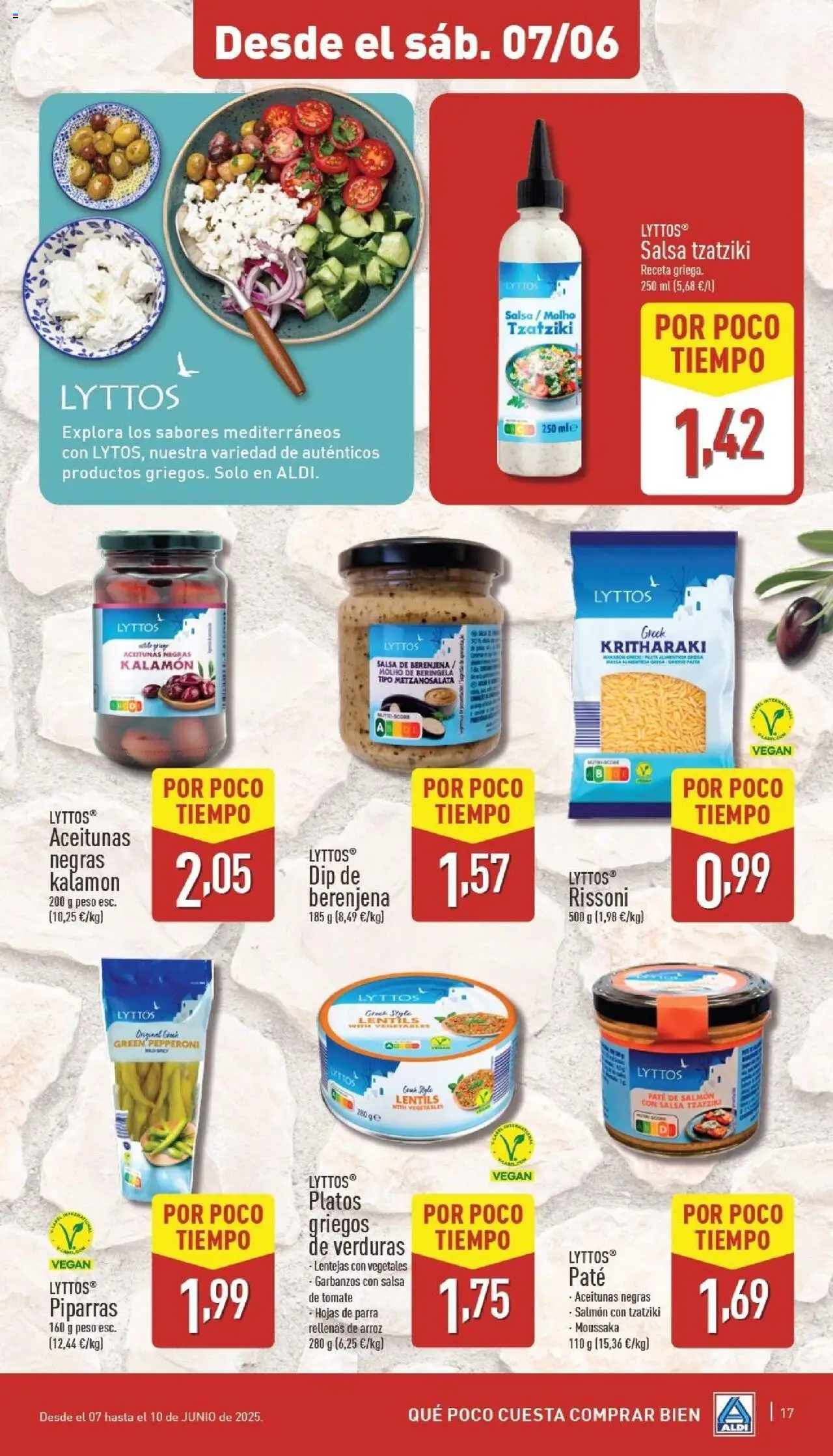 Aldi folleto Península │ válido desde el 02.06.2025 | Página: 17 | Productos: Arroz, Pasta, Salsa de tomate, Peso