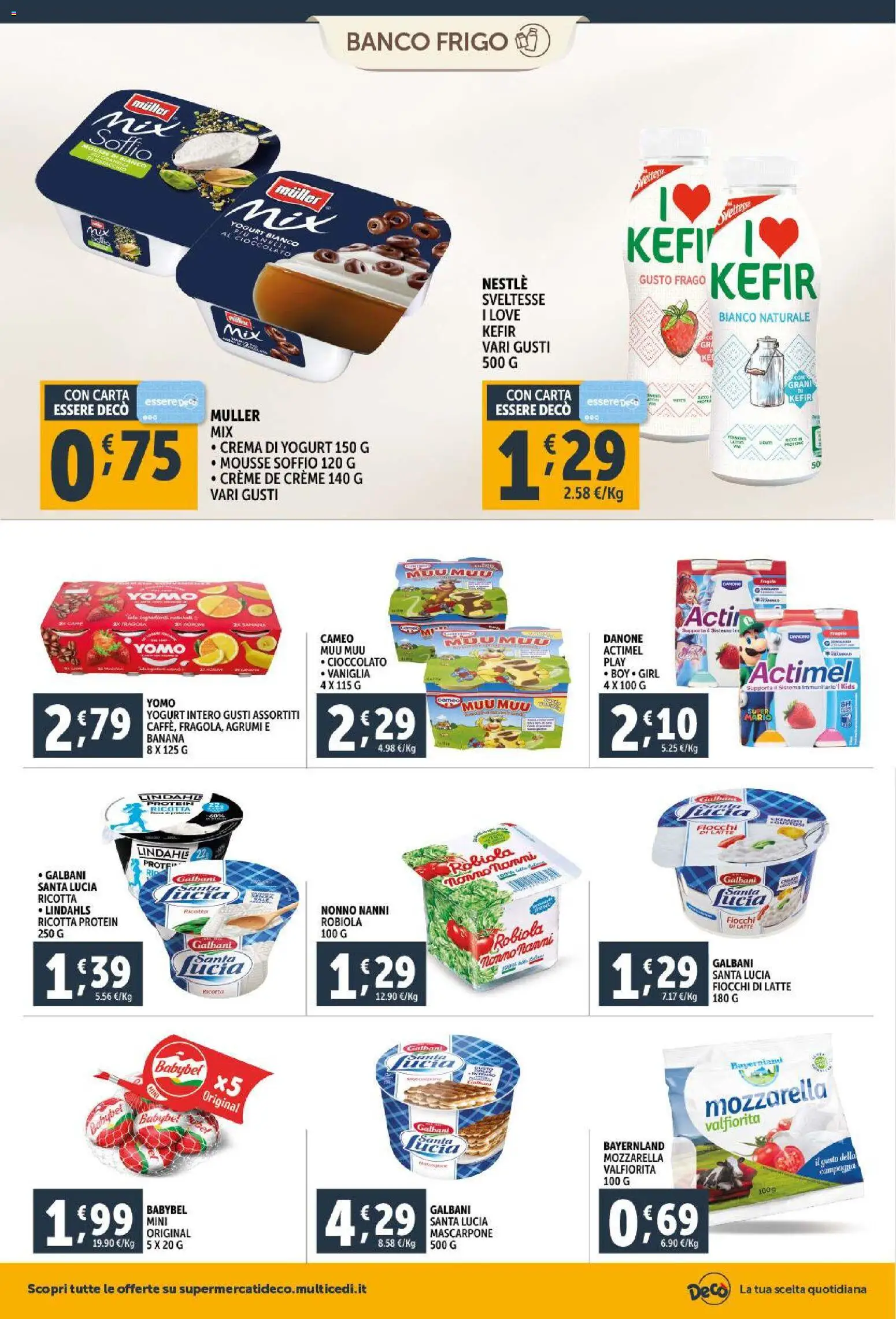 Volantino Decò del 30.01.2026 | Pagina: 8 | Prodotti: Cioccolato, Latte, Ricotta, Robiola