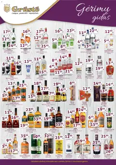 GRUSTE leidinys galioja nuo 11.02.2026 | Puslapis: 2 | Prekių: Degtinė, Viskis, Džinas