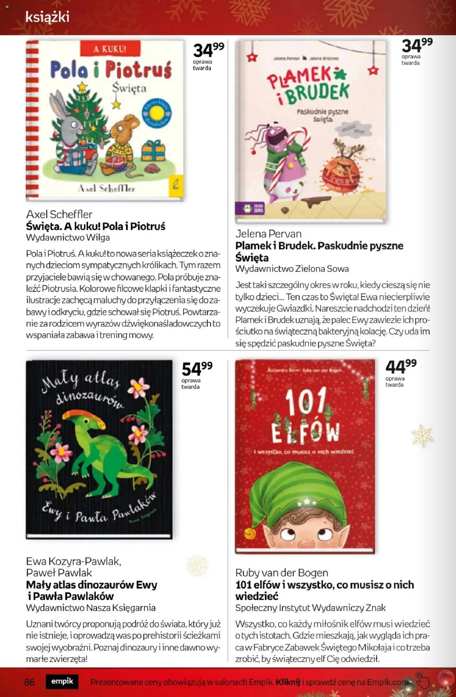 Empik promocje - Tom kultury Książki od 10.12.2025 | Strona: 86 | Produkty: Klapki, Książki