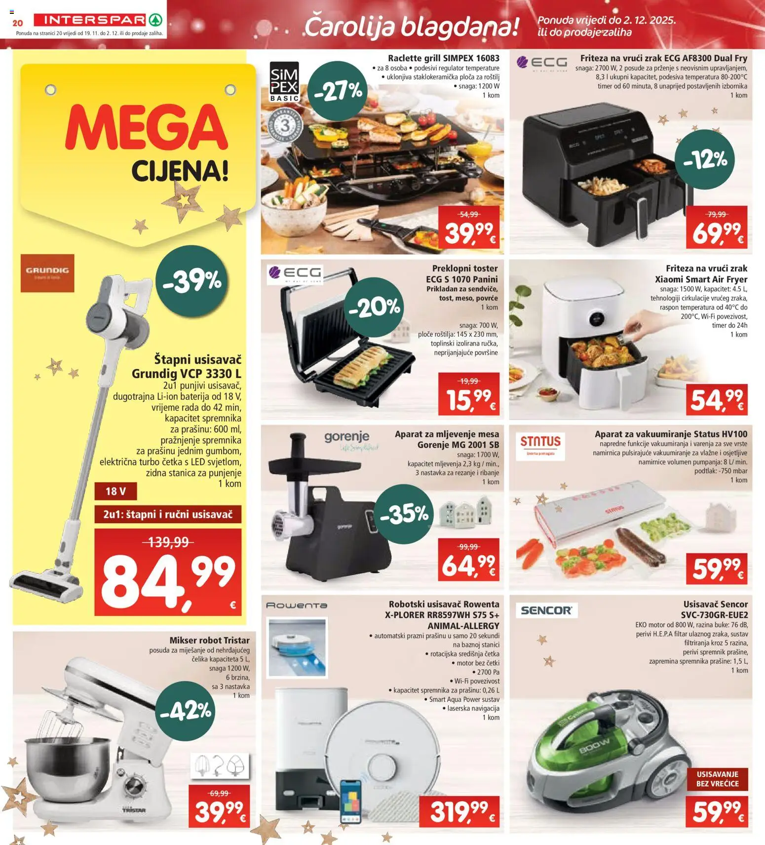 Interspar katalog | vrijedi od 19.11.2025 | Stranica: 25 | Proizvodi: Mikser, Robot, Friteza, Povrće