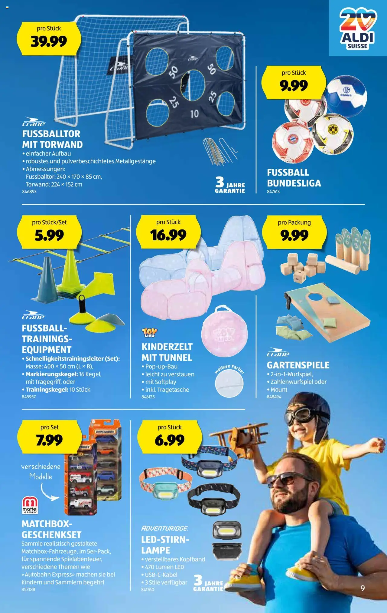 Aldi Aktionen ab 24.07.2025 | Seite: 10 | Produkte: Lampe, Fußball