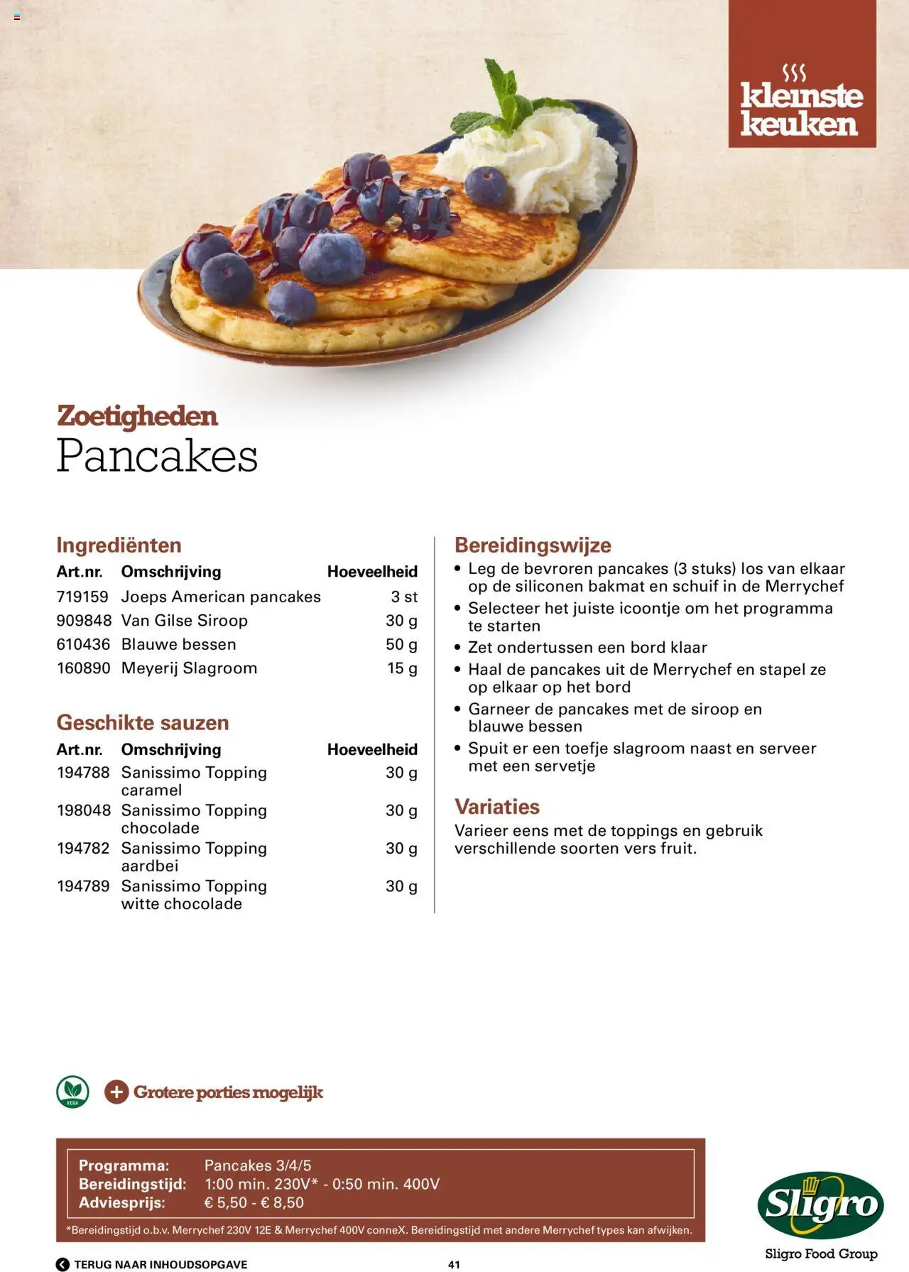 {H1} | Pagina: 41 | Producten: Slagroom, Aardbei, Chocolade, Bord