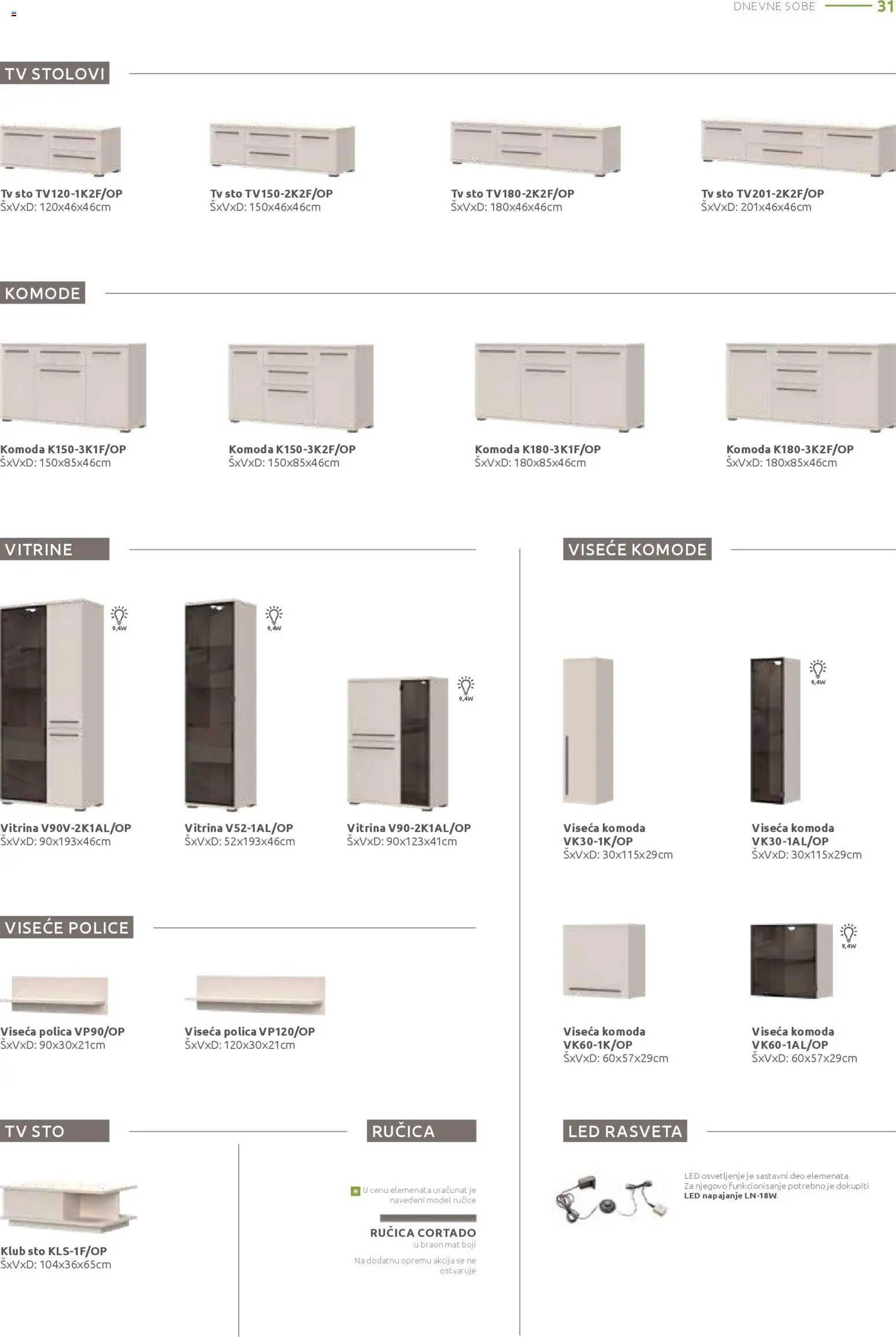 Jela katalog - važi od 15.12.2025 | Strana: 31 | Proizvode: Komoda, Polica, Sto