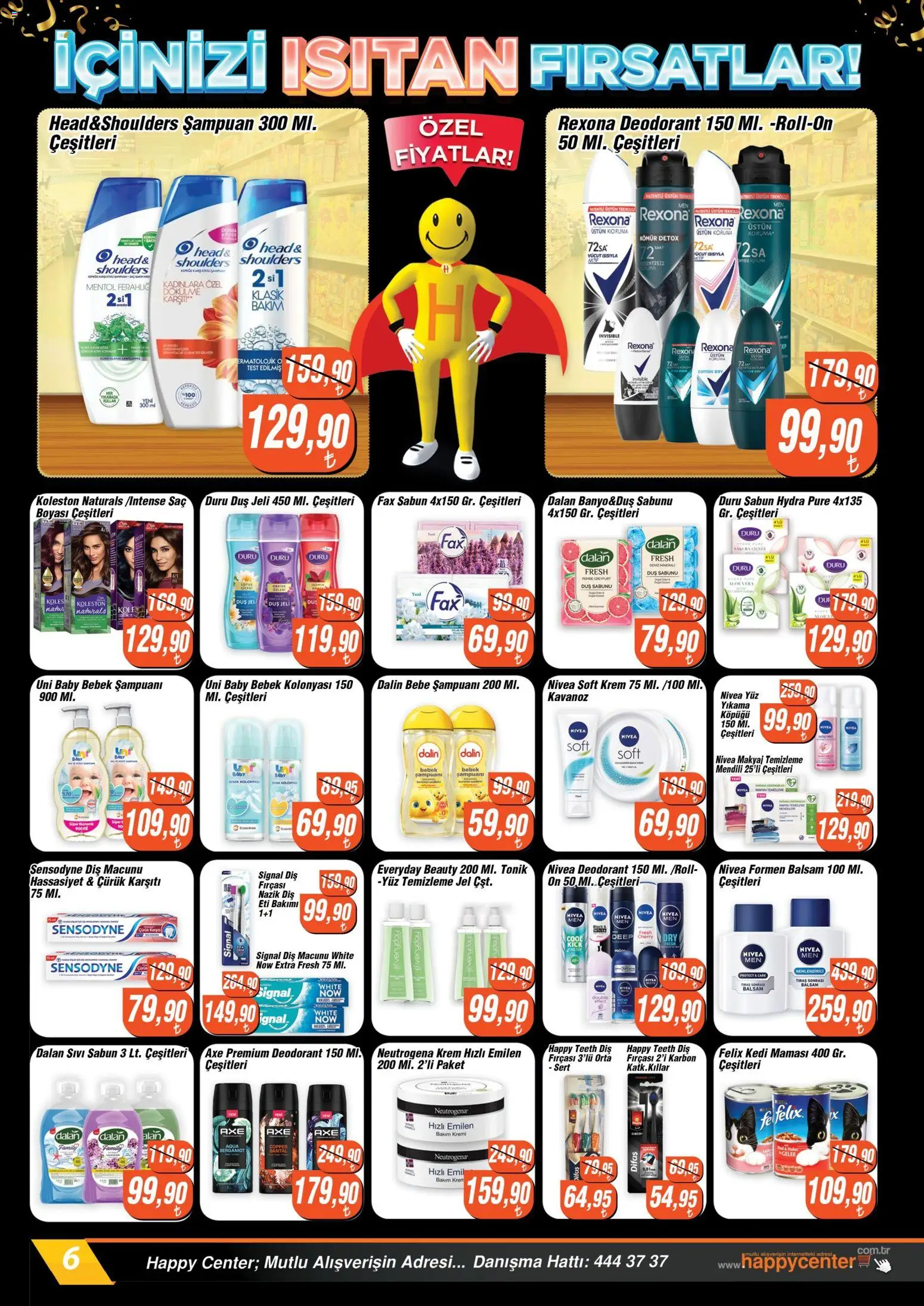 Happy Center - Katalog - 21.01.2026 tarihinden itibaren geçerlidir | Sayfa: 6 | Ürünler: Duş, Krem, Duş jeli, Deodorant