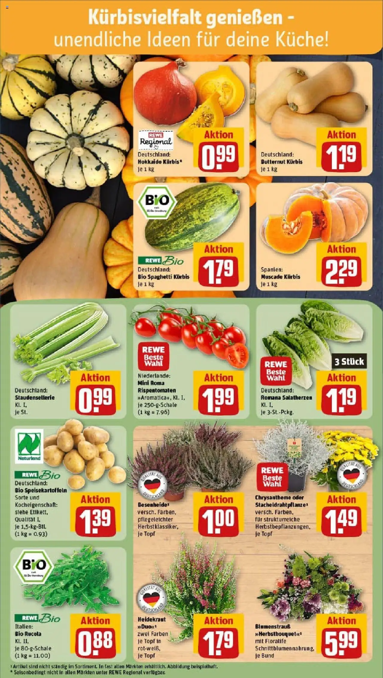 Rewe prospekt Hamburg	 – gültig ab 06.10.2025 | Seite: 7 | Produkte: Rucola, Küche, Kürbis