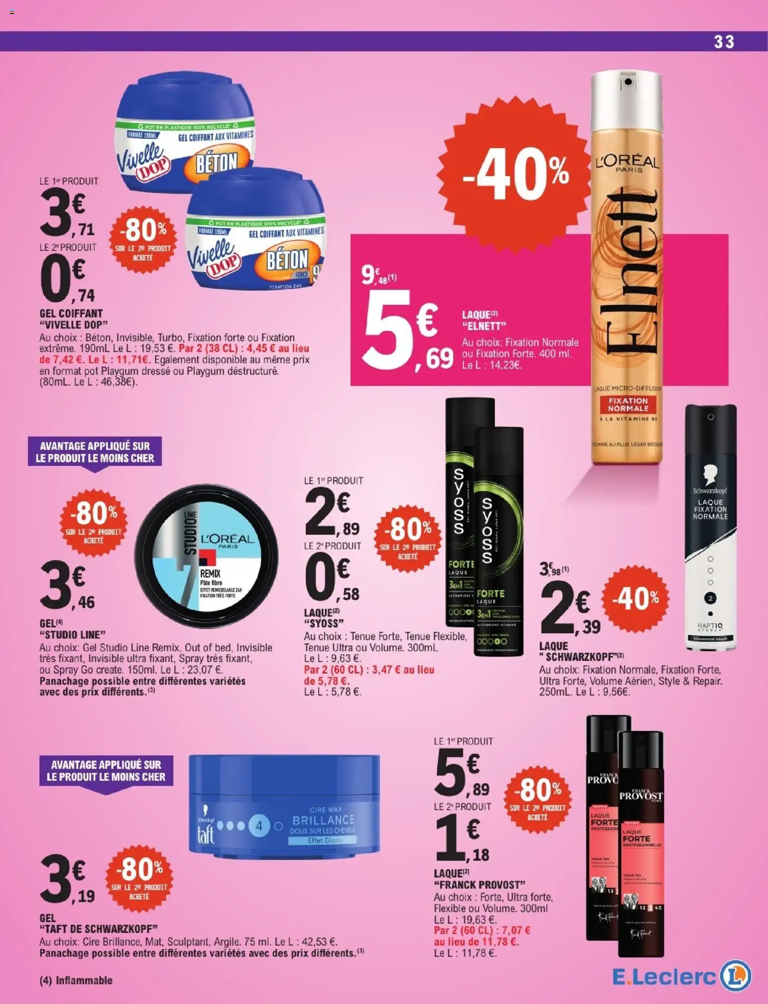 {H1} | Page: 33 | Produits: Cire, Brosse, Laque