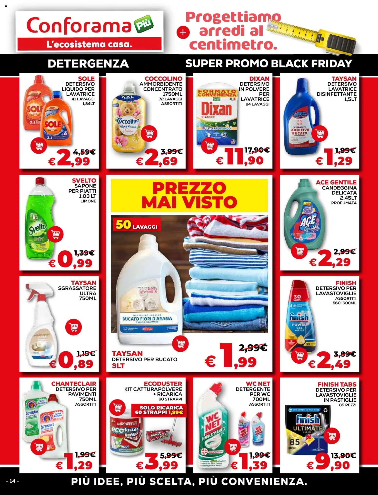 Volantino Conforama del 15.11.2025 | Pagina: 14 | Prodotti: Sapone, Sgrassatore, Limone, Lavastoviglie