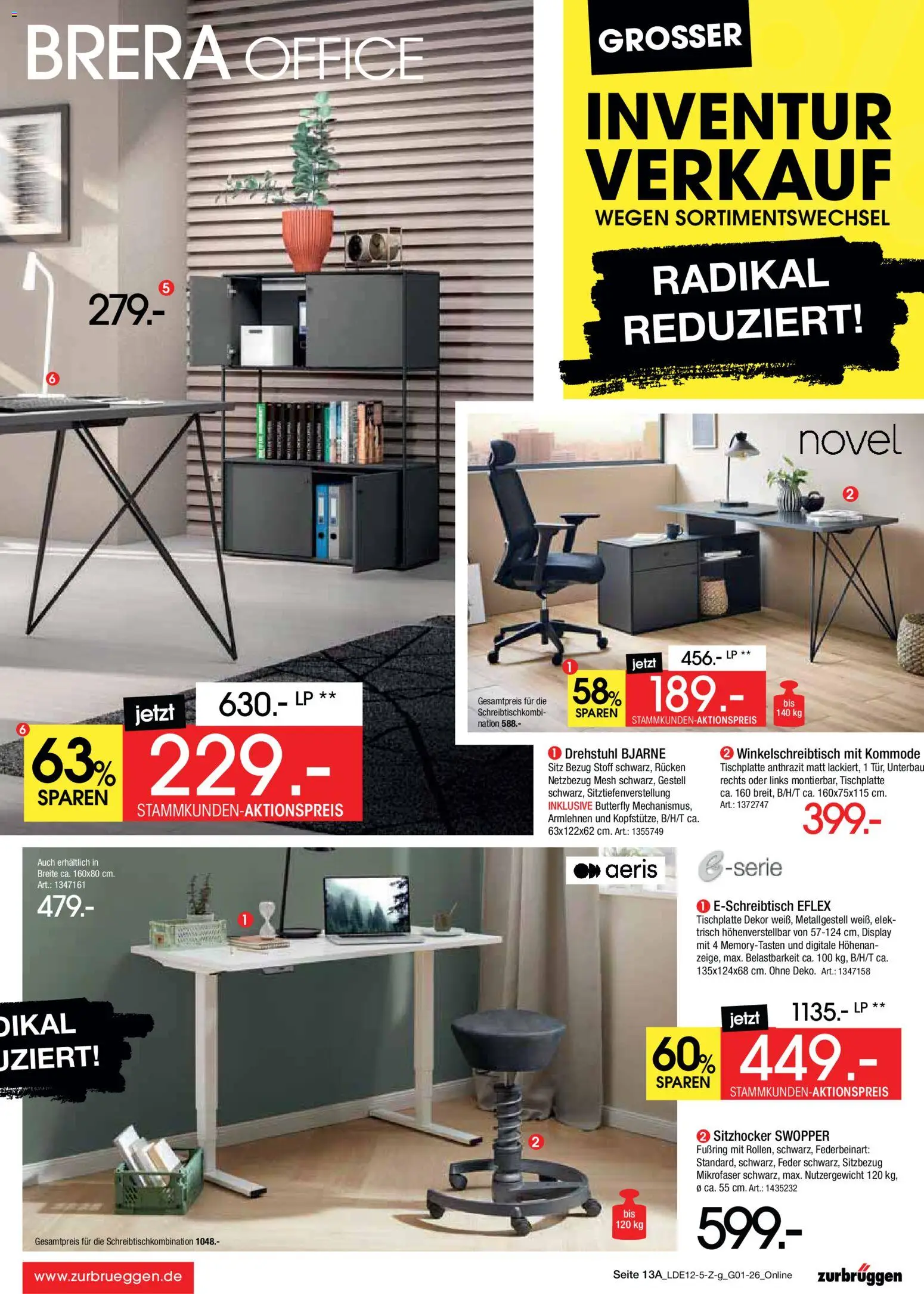 Zurbrüggen - Inventur-Verkauf – gültig ab 26.12.2025 | Seite: 15 | Produkte: Kommode