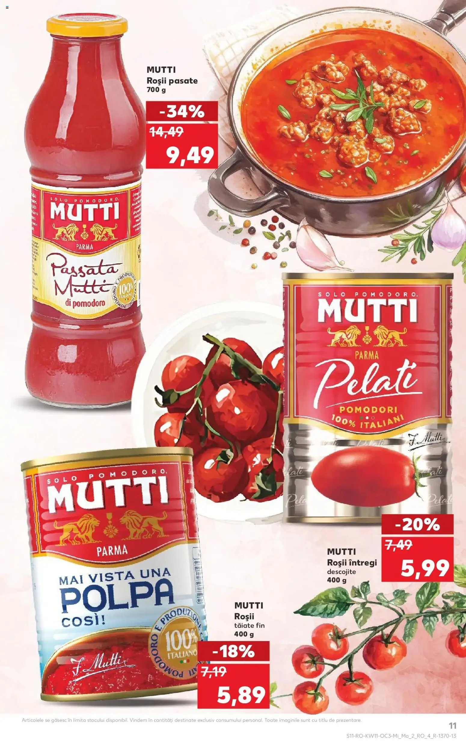 Noul catalog Kaufland – valabil de la 11.03.2026 | Pagină: 11 | Produse: Roșii