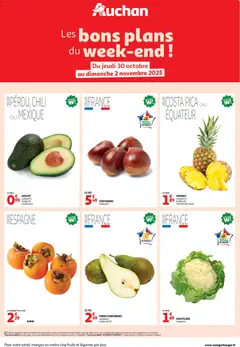 Auchan - Prévisualisation de Auchan - Les bons plans du week-end dans votre hyper ! valide à partir de 30.10.2025
