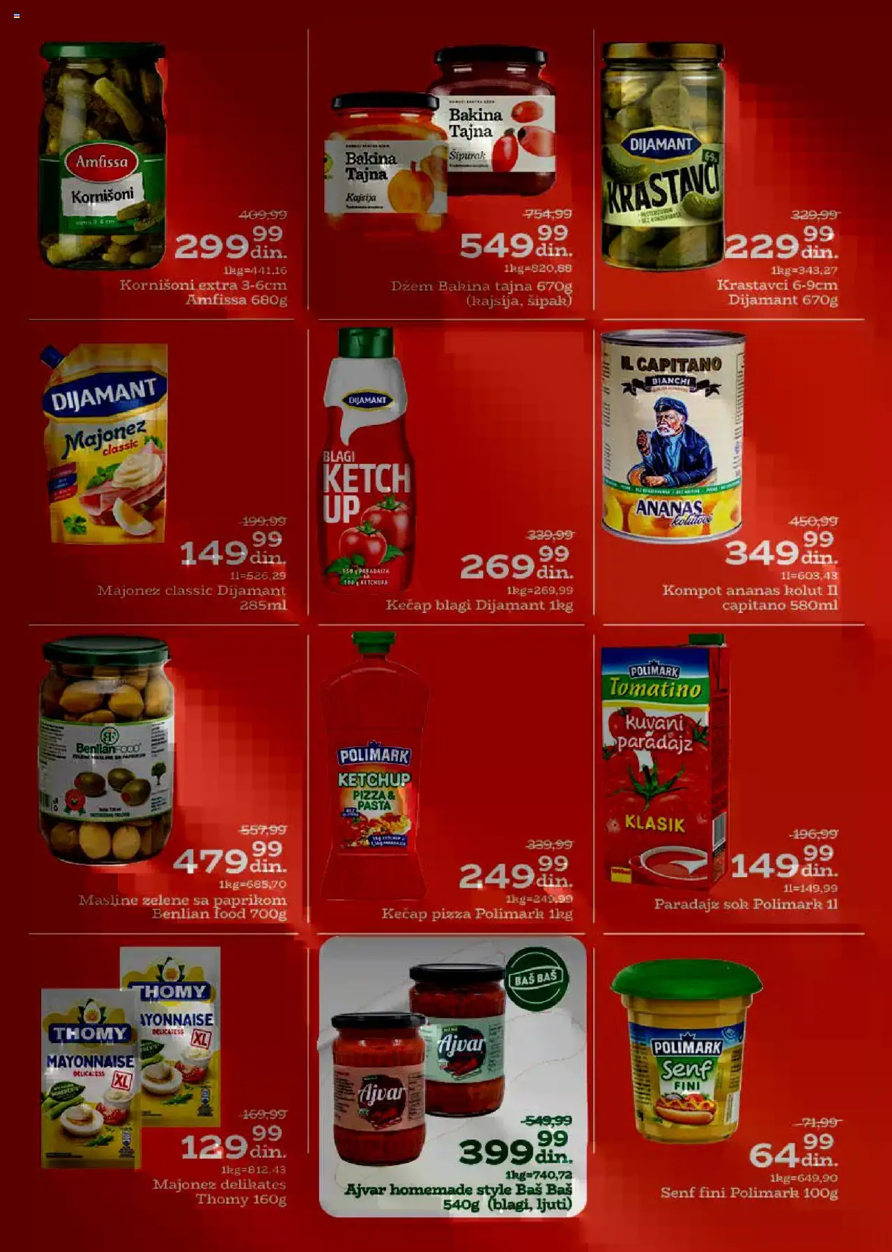 Univerexport katalog - važi od 18.08.2025 | Strana: 14 | Proizvode: Kečap, Ajvar, Kornišoni, Paradajz