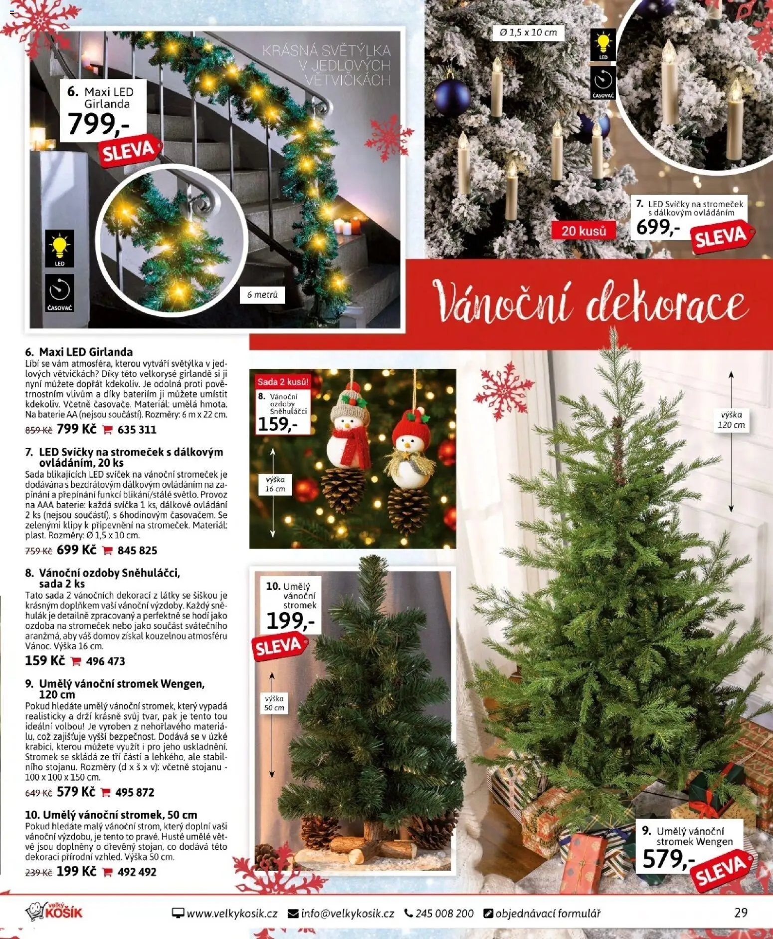 Velký Košík katalog prosinec 2025 od 01.12.2025 | Strana: 29 | Produkty: Baterie AA, Světýlka, Baterie, Vánoční dekorace