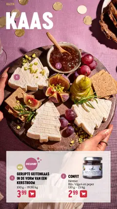 GERIJPTE GEITENKAAS IN DE VORM VAN EEN KERSTBOOM, Goat cheese in the shape of a Christmas tree - Voorbeeld van een folder van Delhaize, geldig van 13.11.2025 | Pagina: 40 | Producten: Zwarte Peper, Peper, Kaas