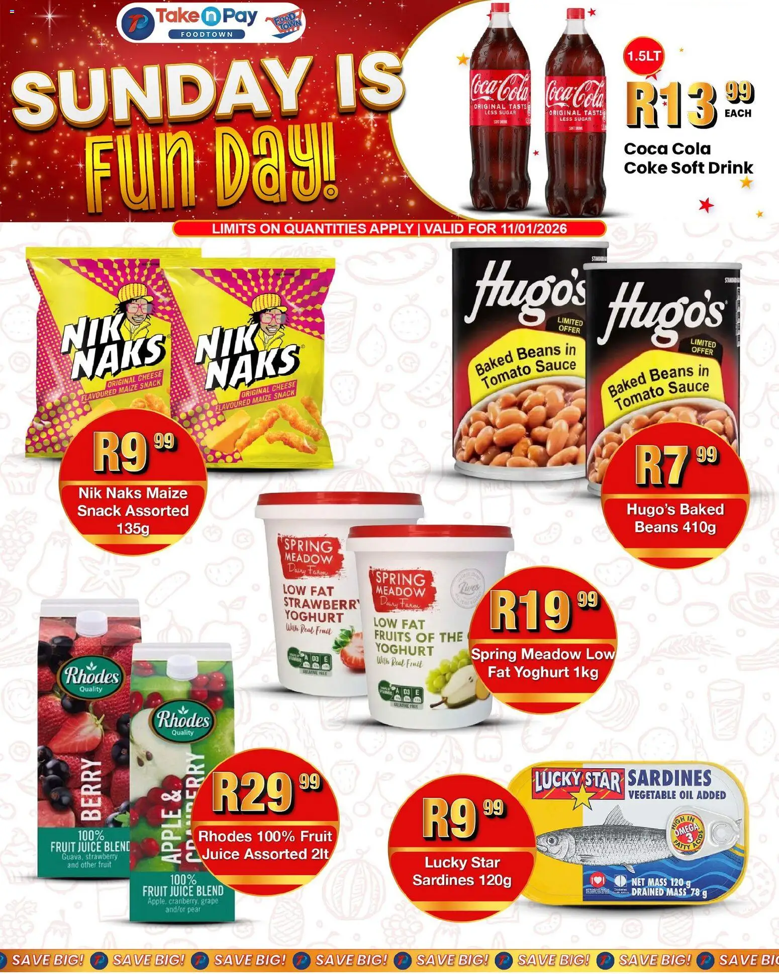 New Take n Pay catalogue – valid from 11.01.2026 | Page: 1 | Products: Microdifusor, Cheese, Oil, Juice