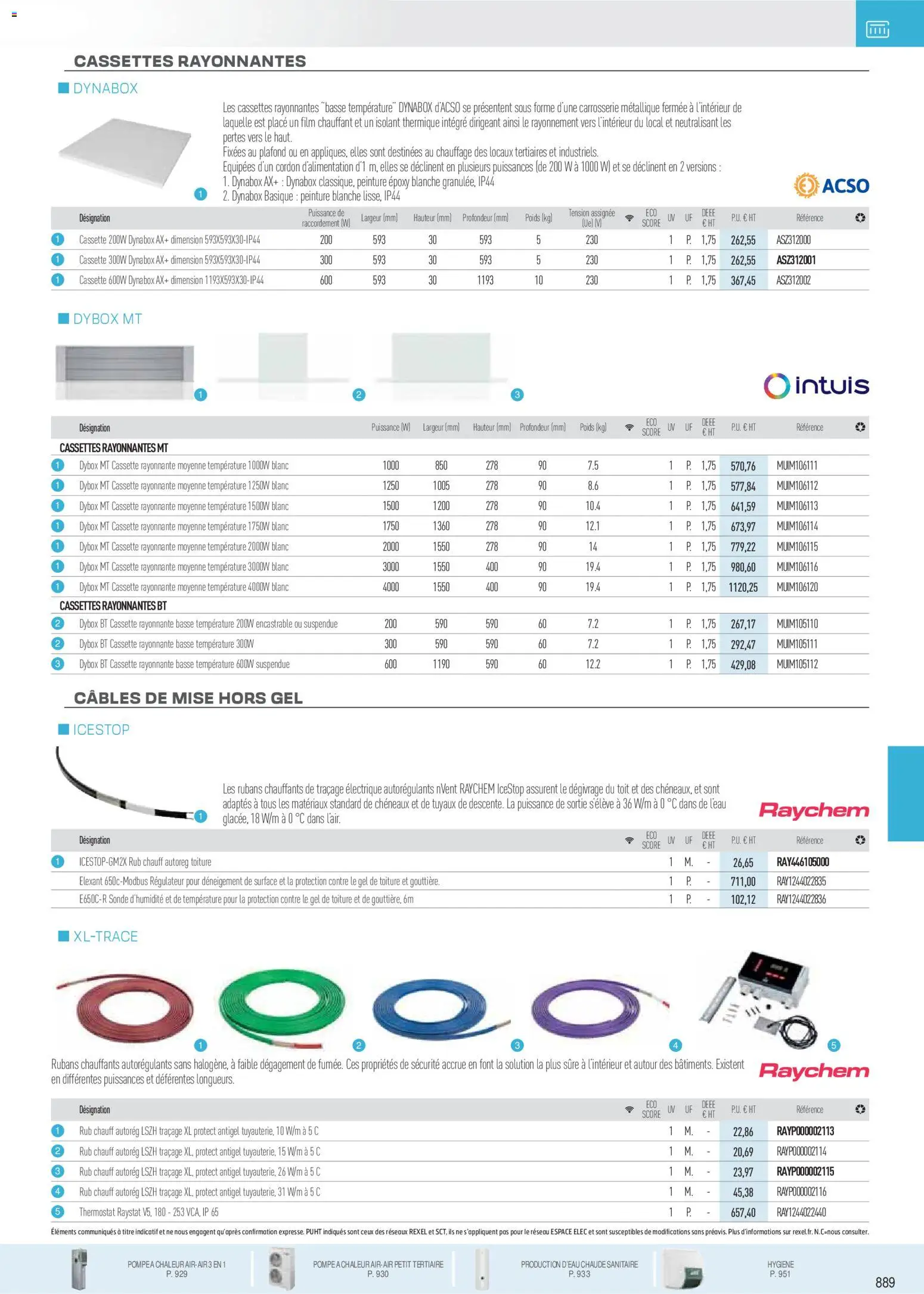 {H1} | Page: 101 | Produits: Peinture Blanche, Poids, Isolant thermique
