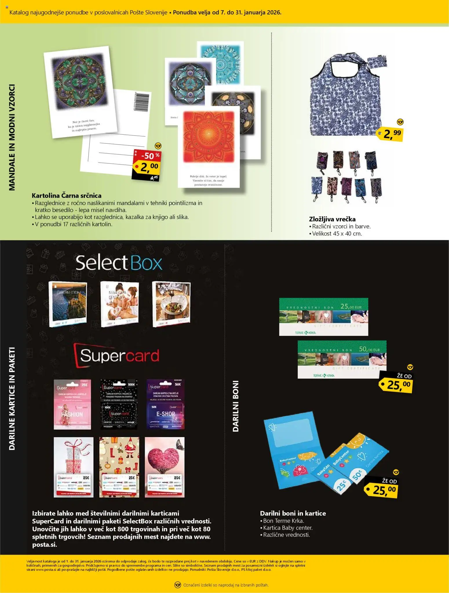 Novi Pošta Slovenije katalog ponudbe – veljaven od 07.01.2026 | Stran: 10
