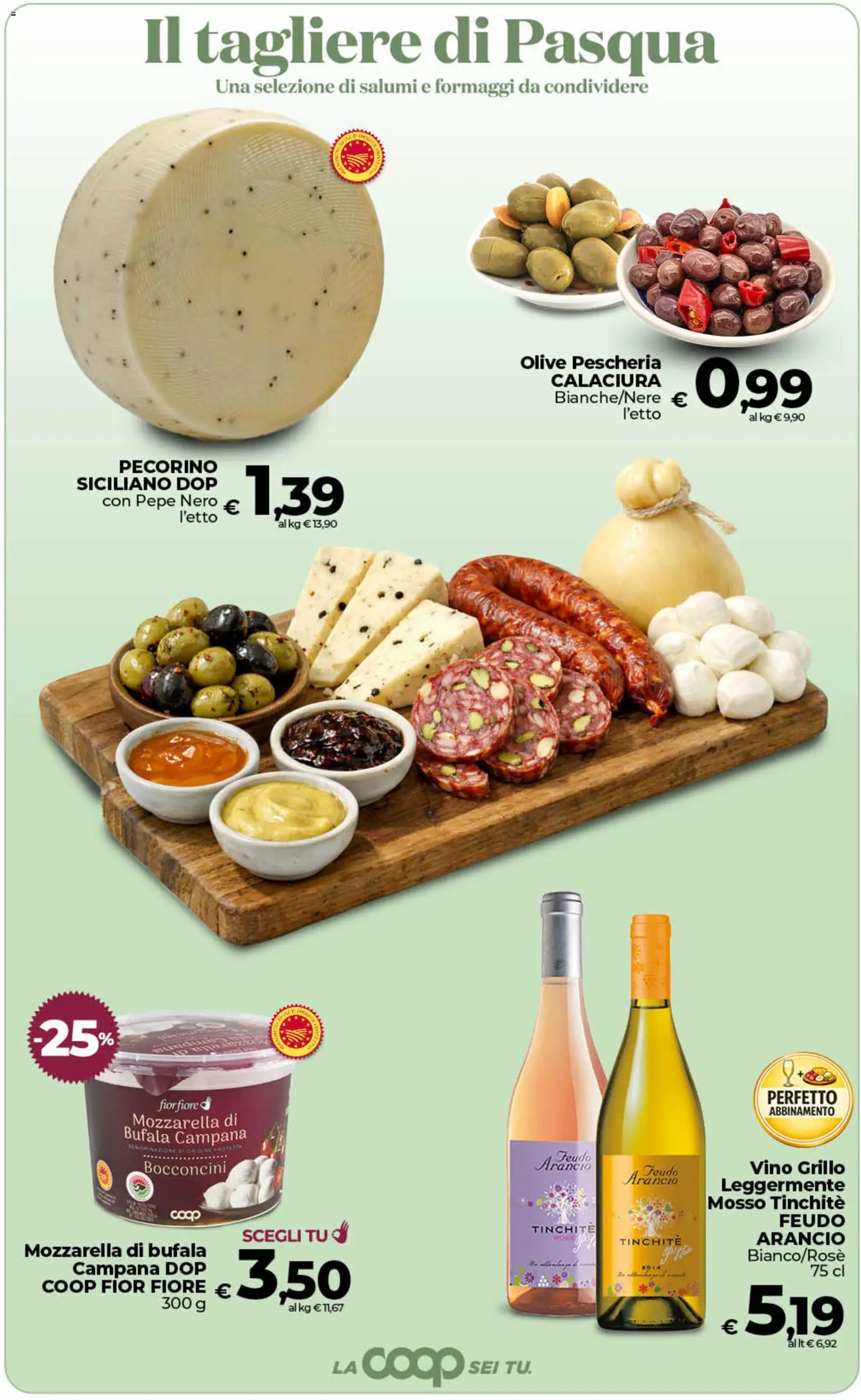 Volantino COOP del 26.03.2026 | Pagina: 14 | Prodotti: Pepe, Olive, Vino, Tagliere