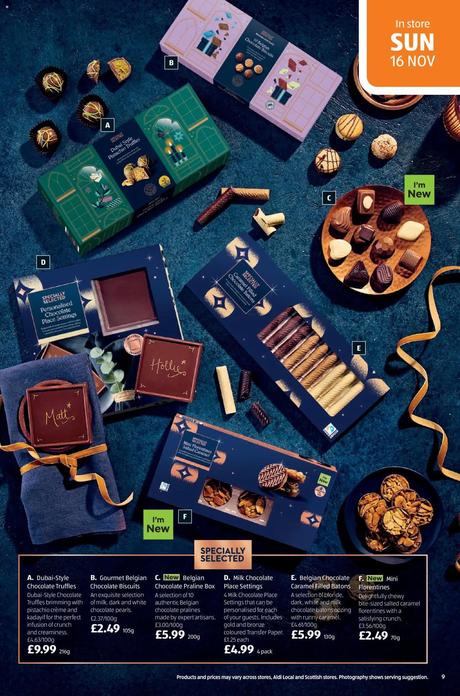 {H1} | Page: 9 | Products: Box, Milk, Chocolate, Chocolate truffles