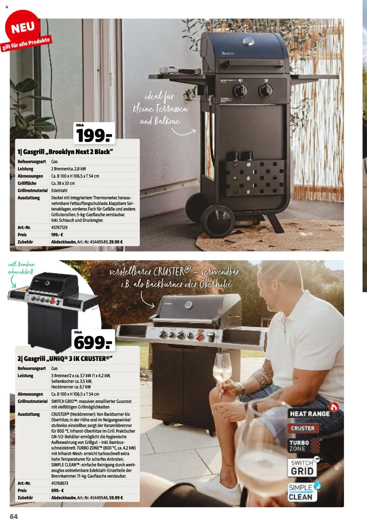Hagebau Gartenkatalog 2025 gültig ab 05.03.2025 | Seite: 64 | Produkte: Grill