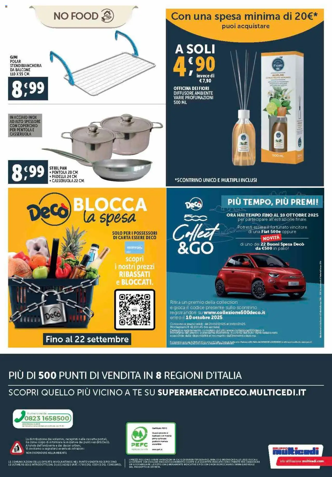 Volantino Decò del 21.08.2025 | Pagina: 20 | Prodotti: Tè, Stendibiancheria, Padella, Casseruola
