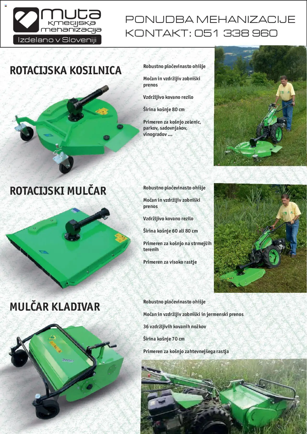 Jager katalog kmetijske mehanizacije │ velja od 14.04.2025 | Stran: 2 | Izdelki: Kosilnica