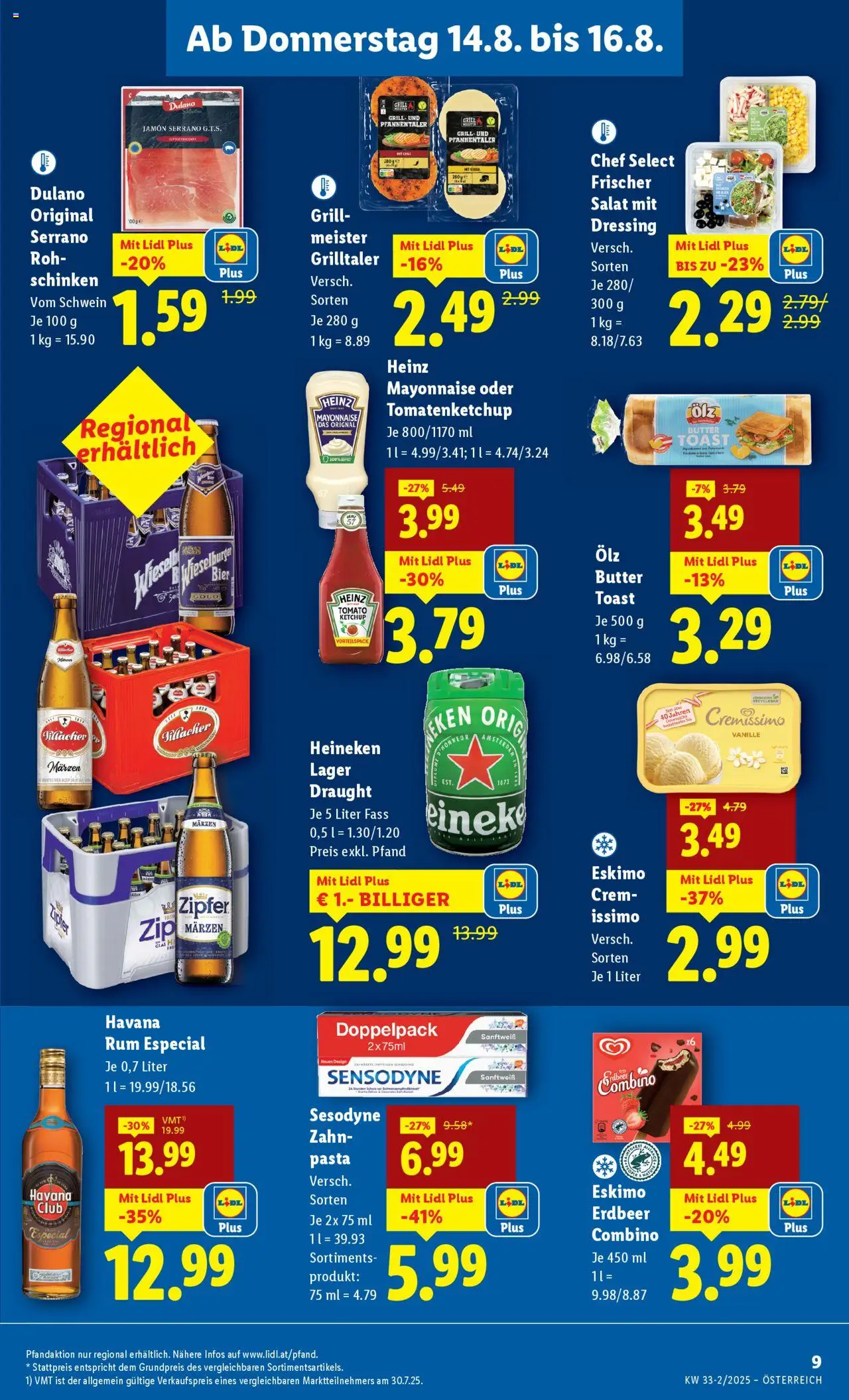 Lidl Flugblatt gültig ab 14.08.2025 | Seite: 11 | Produkte: Pasta, Salat, Mayonnaise, Butter