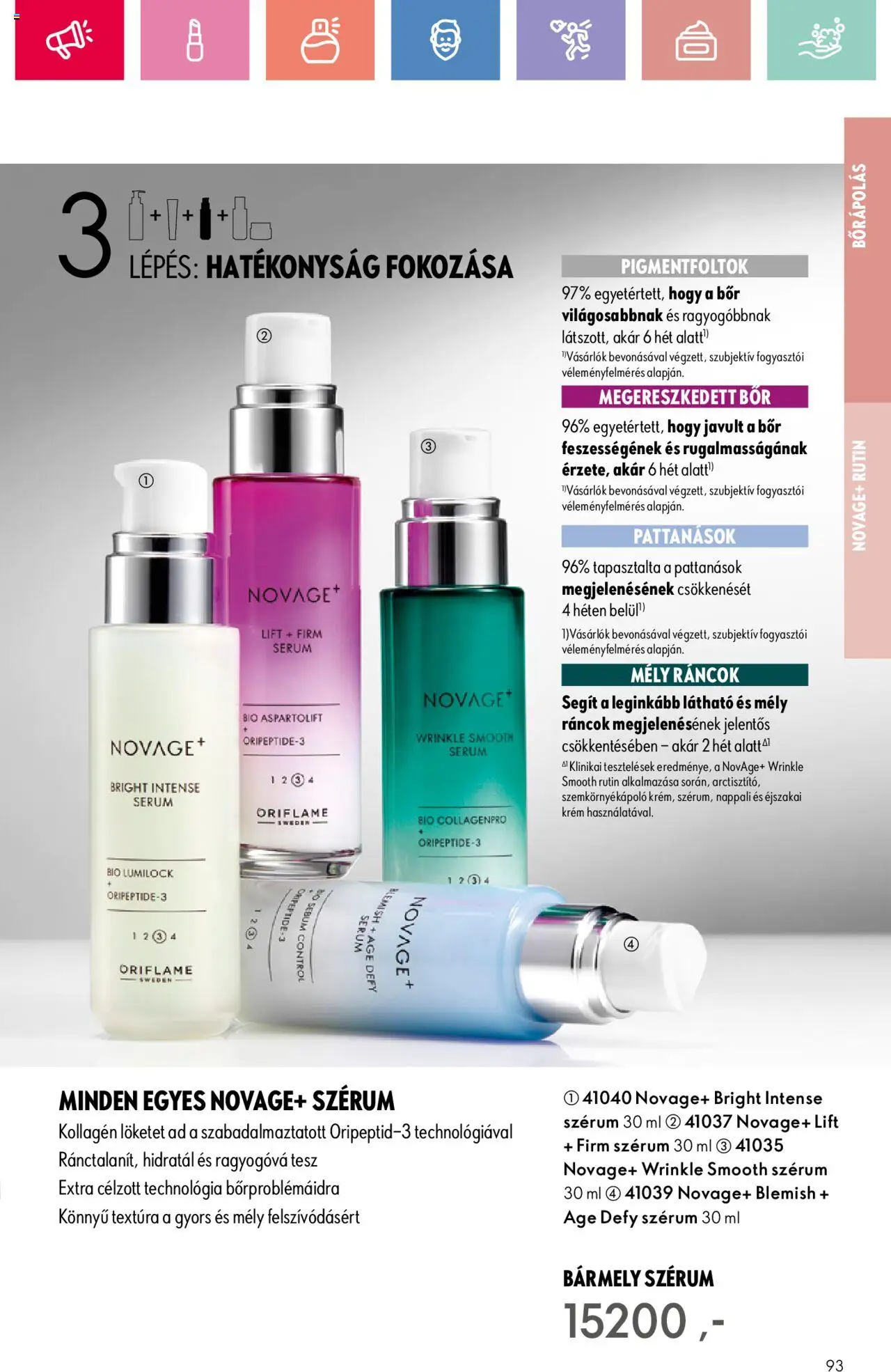 Oriflame akciós ujság - amely érvényes a következő dátumtól: 17.08.2025 | Oldal: 93 | Termékek: Kollagén, Szemkörnyékápoló, Bor