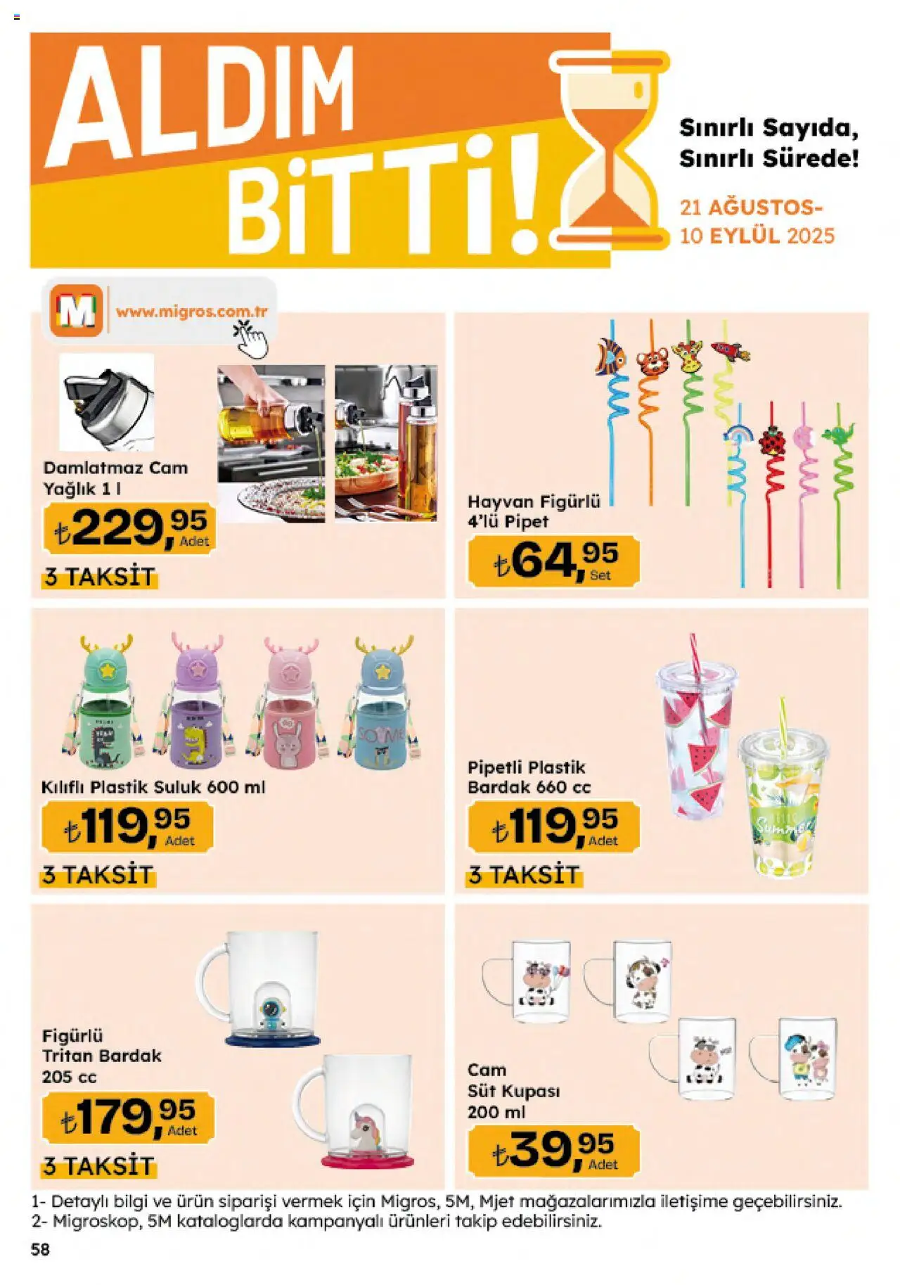 Migros Katalog - 5M Migroskop Dijital - 21.08.2025 tarihinden itibaren geçerlidir | Sayfa: 58 | Ürünler: Süt, Zselatin