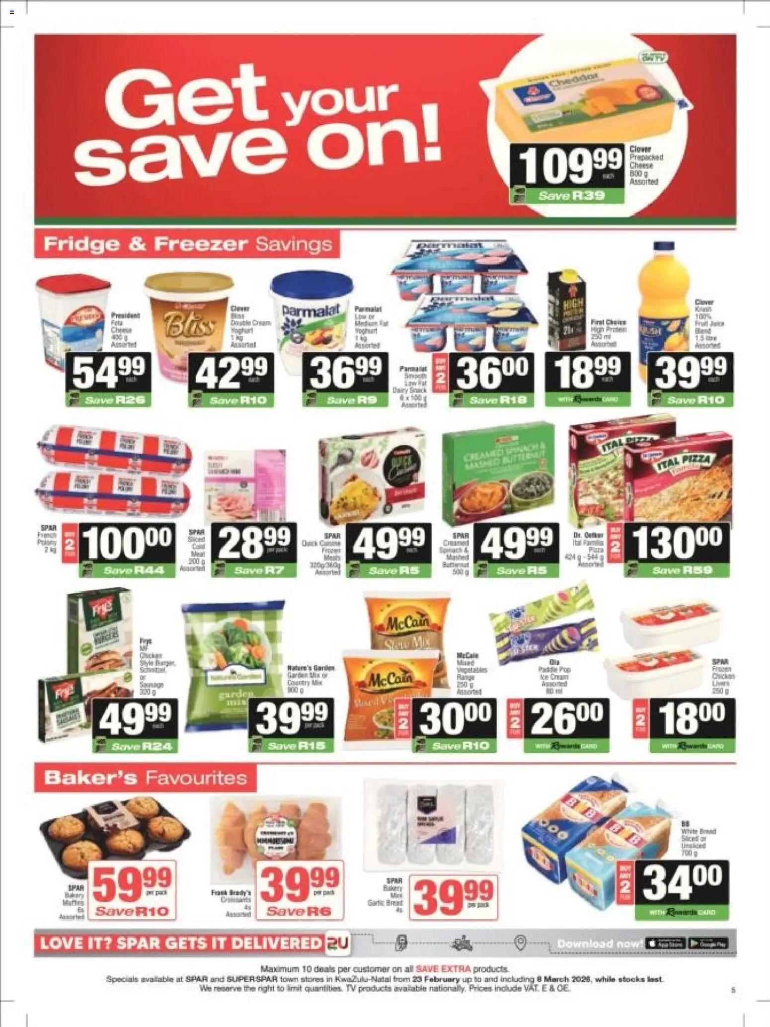 New Superspar catalogue – valid from 23.02.2026 | Page: 5 | Products: Freezer, TV, Cheese, Cream