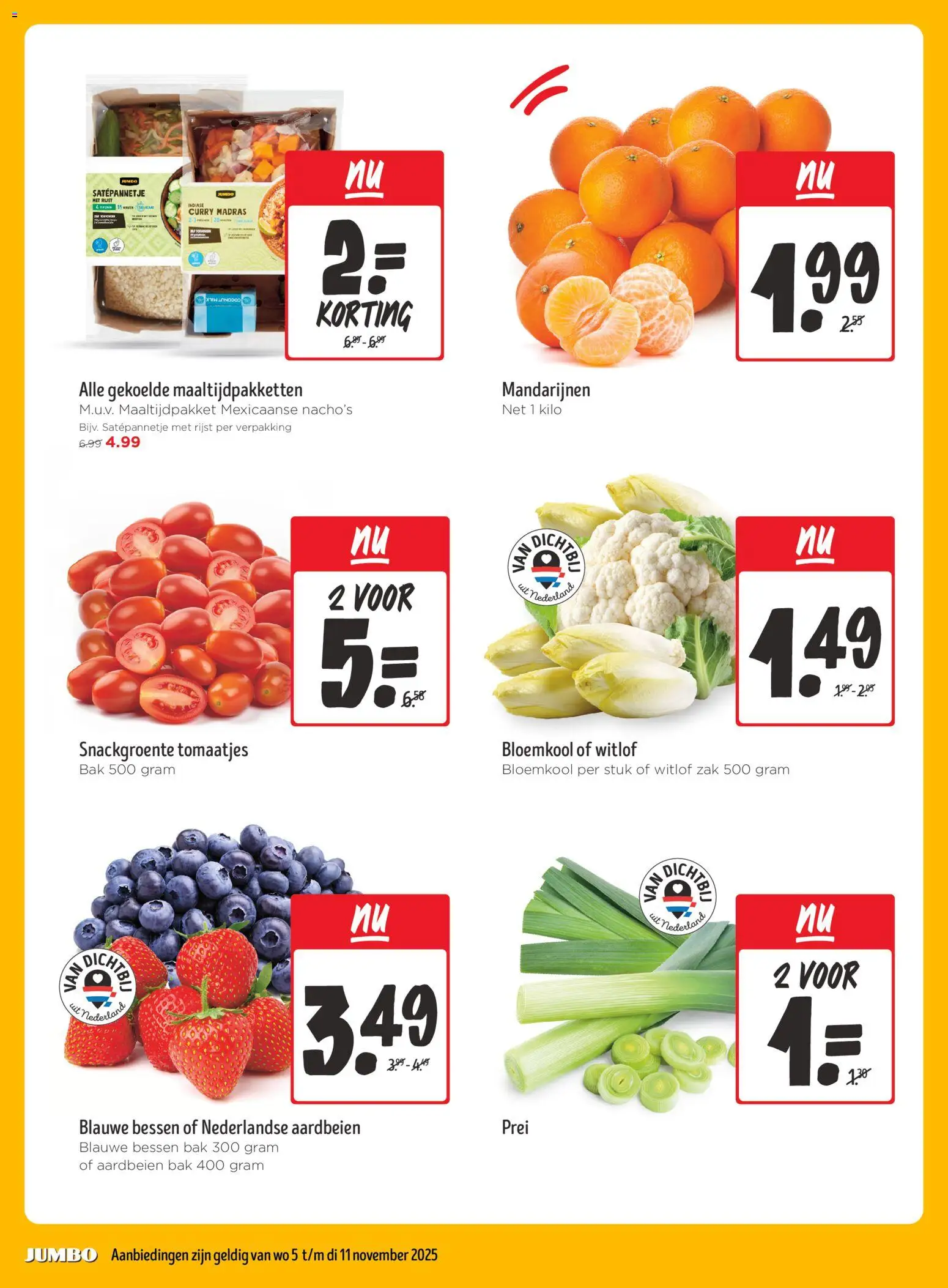 {H1} | Pagina: 2 | Producten: Bloemkool, Rijst, Mandarijnen, Prei