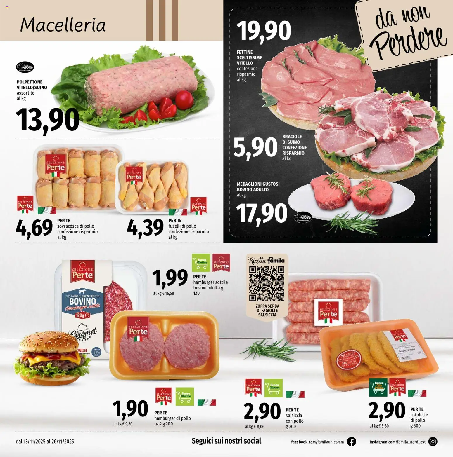 Volantino Famila del 13.11.2025 | Pagina: 4 | Prodotti: Tè, Fagioli, Olio, Salsiccia