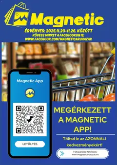 Magnetic Akciós újság - amely érvényes a következő dátumtól: 20.11.2025