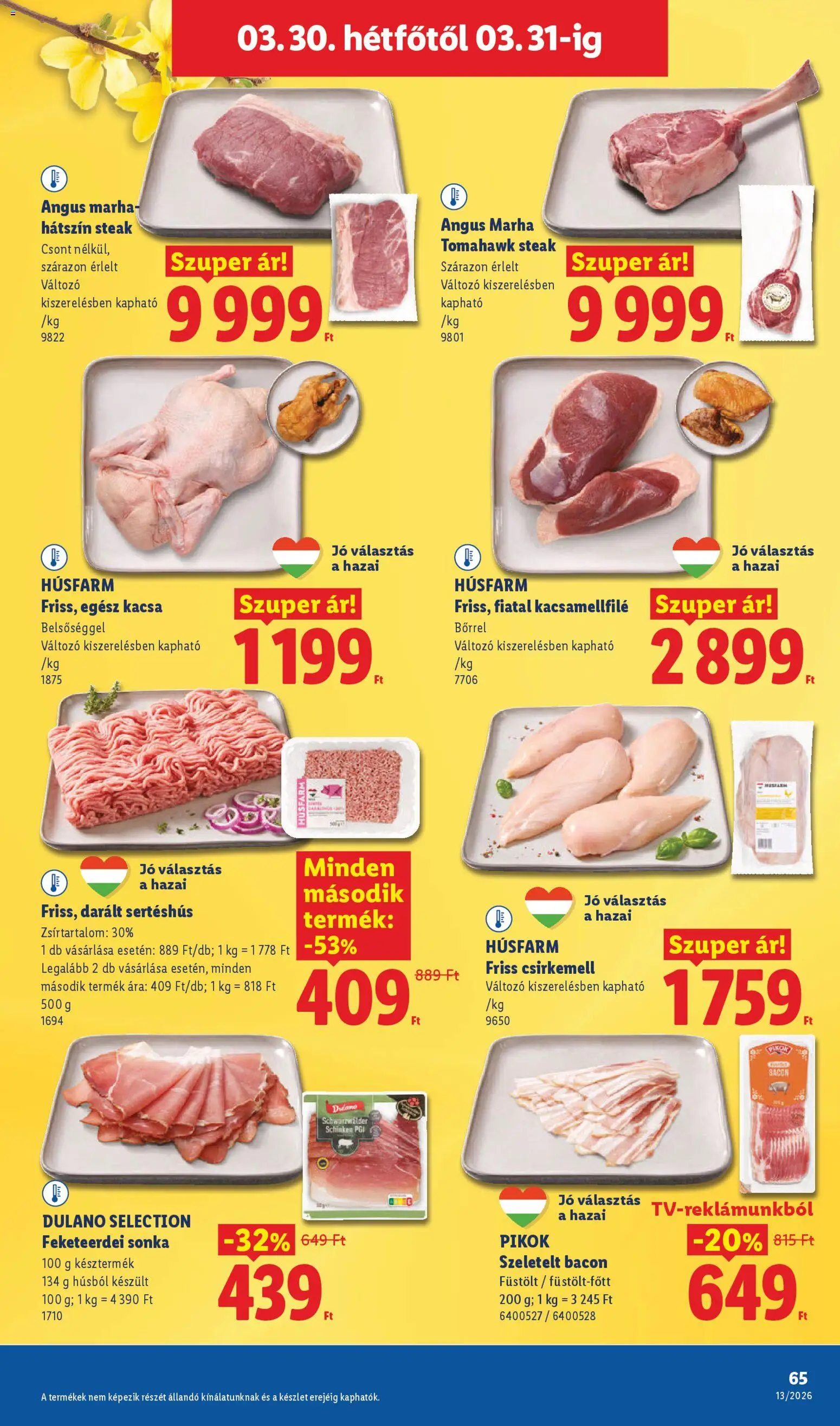 Lidl akciós ujság - amely érvényes a következő dátumtól: 26.03.2026 | Oldal: 65