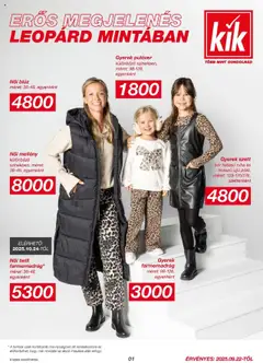 KiK Akciós újság - amely érvényes a következő dátumtól: 22.09.2025