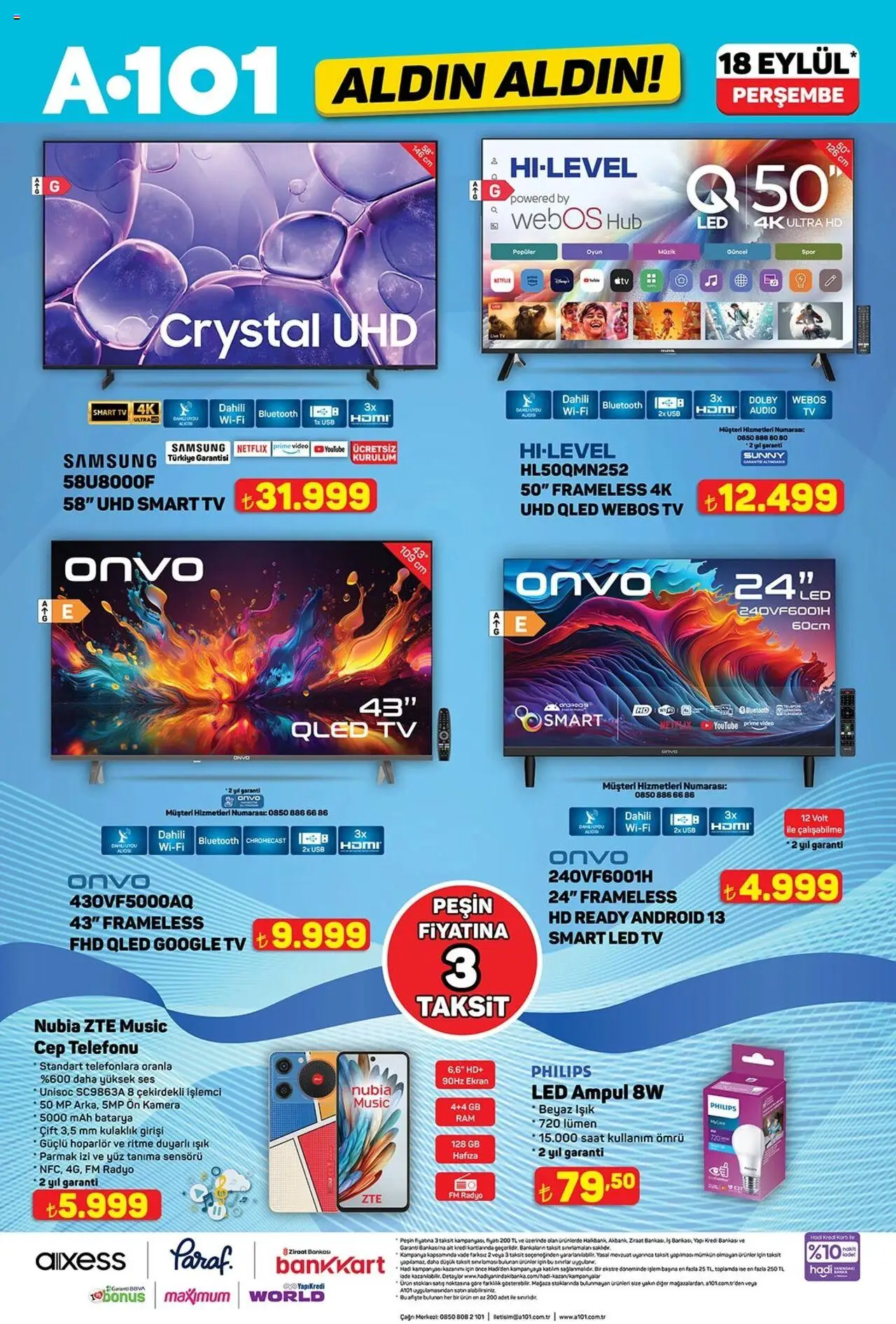 A101 Katalog Aldın Aldın - 18.09.2025 tarihinden itibaren geçerlidir | Sayfa: 4 | Ürünler: Saat, Ses, Kulaklık, Kamera