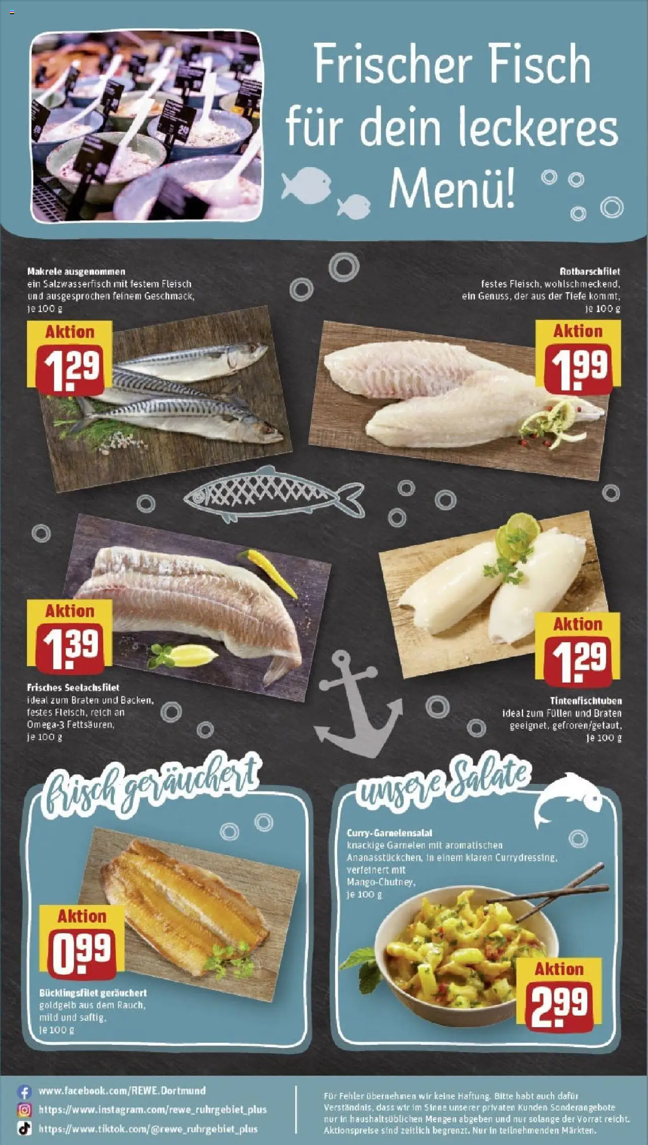 Rewe prospekt Lippstadt / Bad Waldliesborn	 - gültig ab dem 25.05.2025 | Seite: 33 | Produkte: Garnelen, Fisch, Fleisch